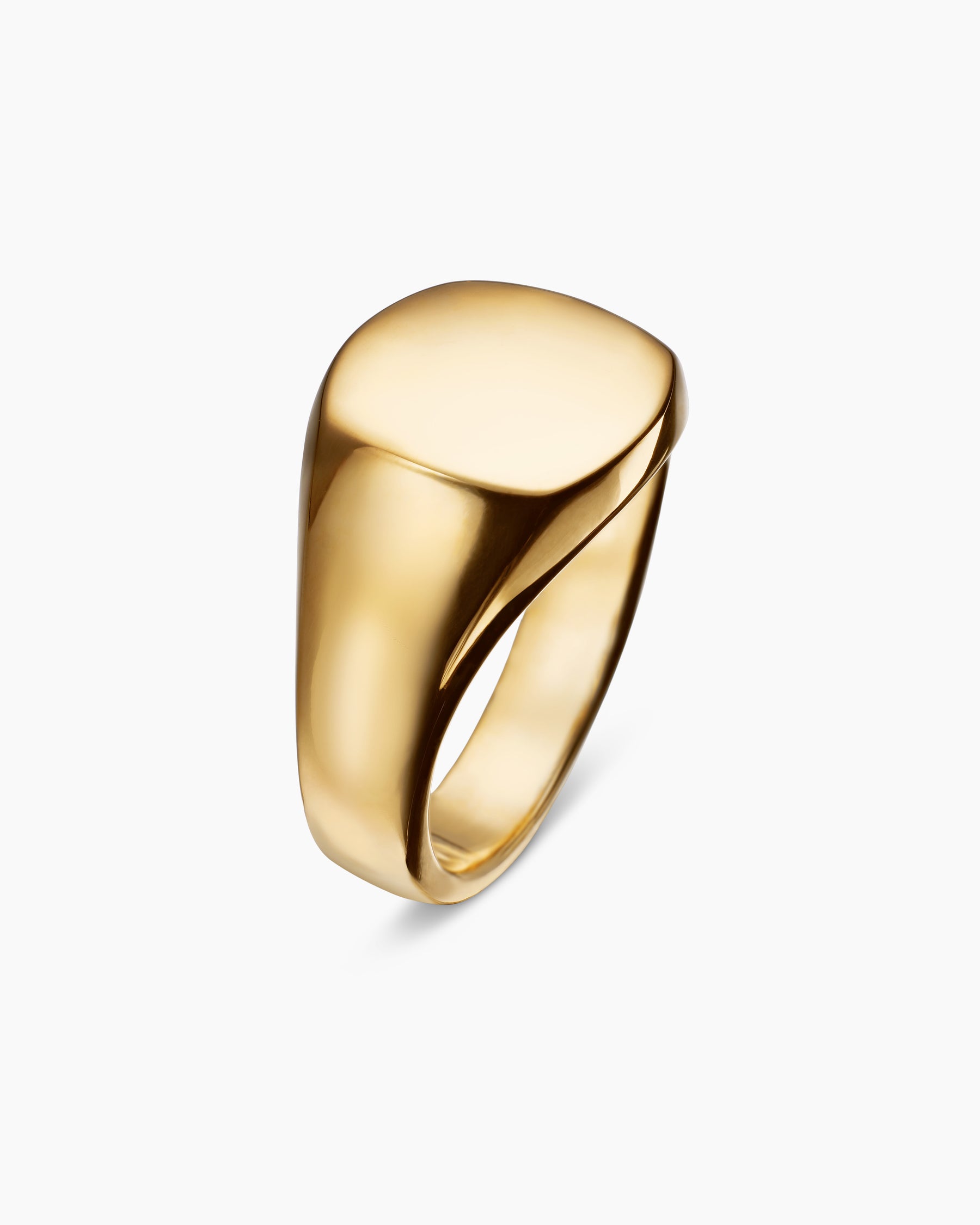 Streamline Pinky Ring in 18K Yellow Gold, 14mm - Image 3