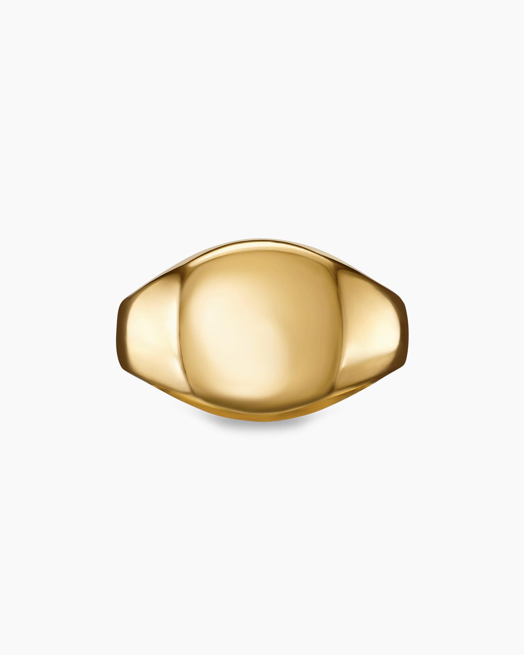 Streamline Pinky Ring in 18K Yellow Gold, 14mm - Image 4