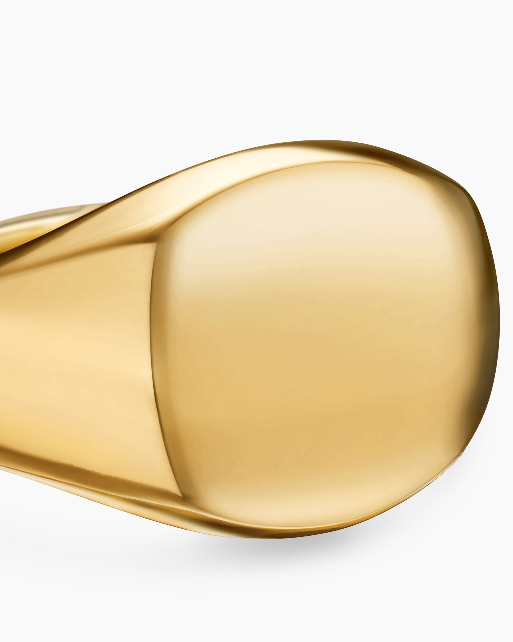Streamline Pinky Ring in 18K Yellow Gold, 14mm - Image 5