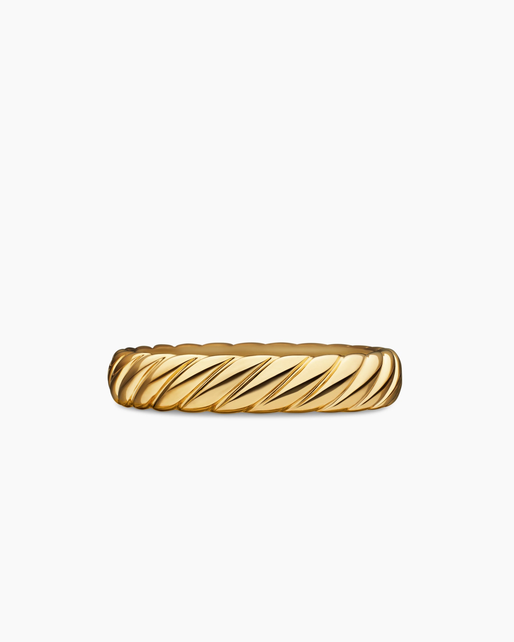 Cable Band Ring in 18K Yellow Gold, 5mm