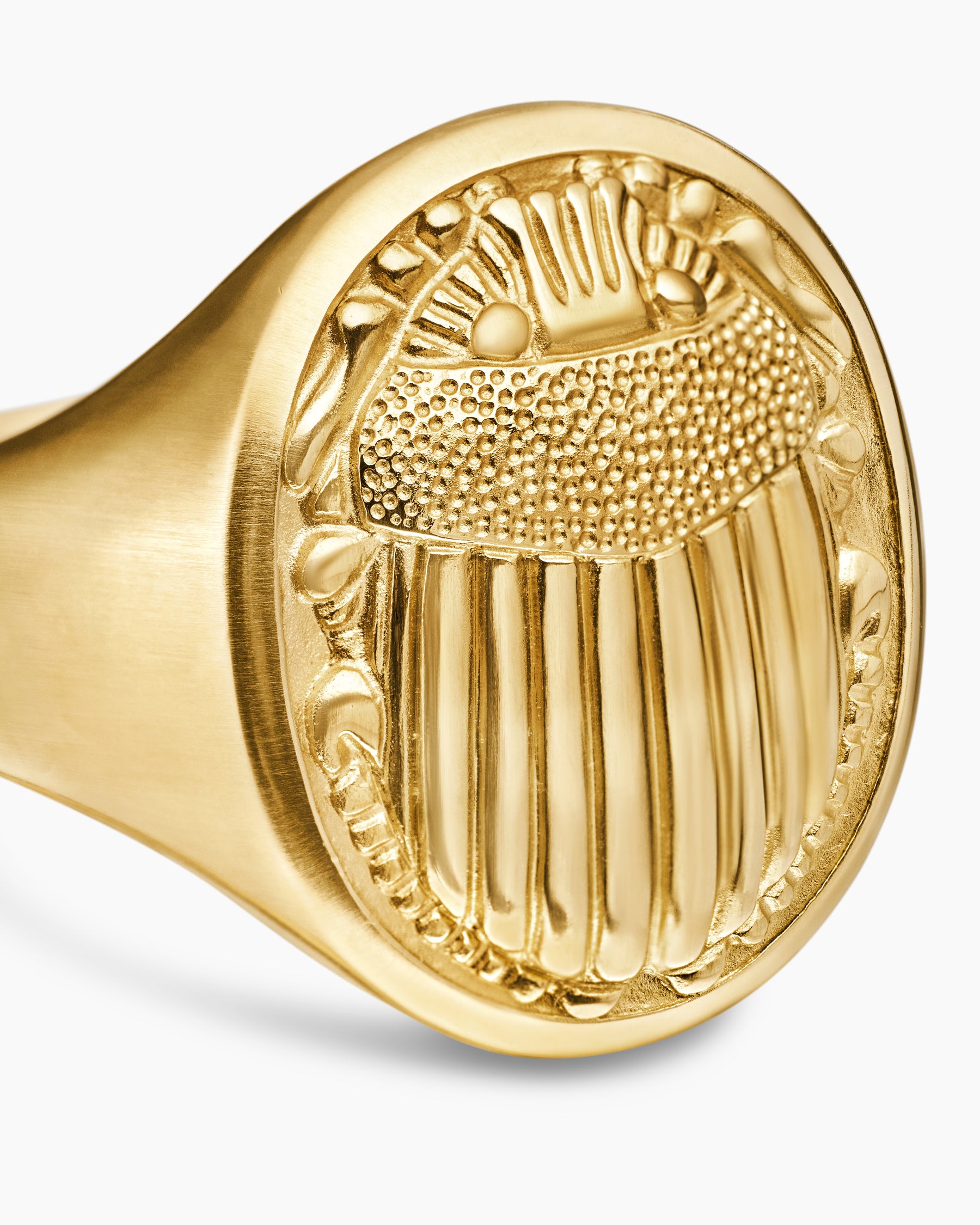 Petrvs Scarab Signet Ring in 18K Yellow Gold, 21.5mm - Image 5