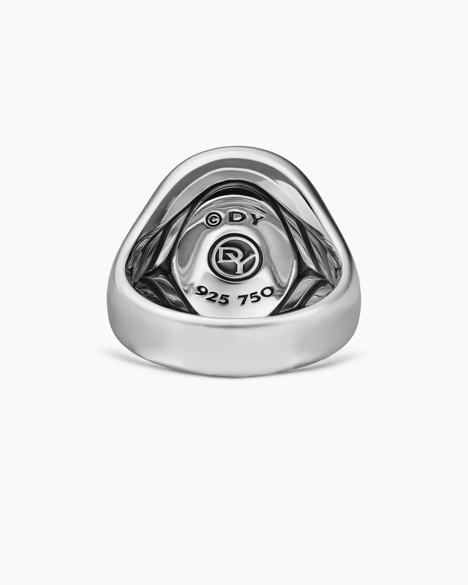 Petrvs Scarab Signet Ring in Sterling Silver with 18K Yellow Gold, 21.5mm - Image 6