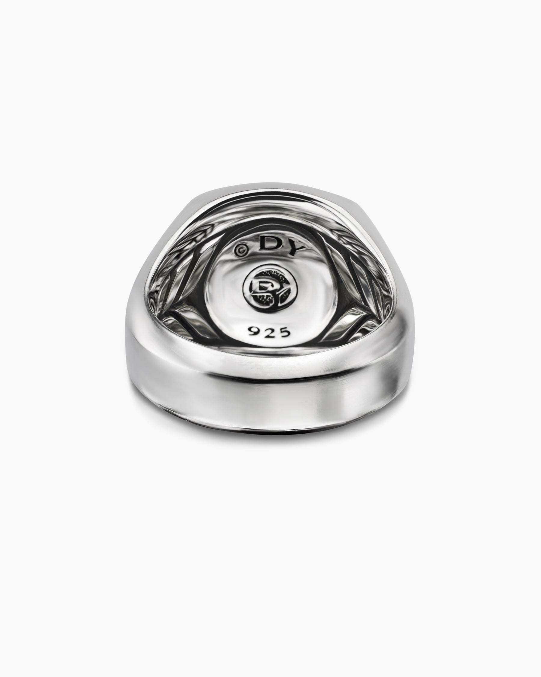 Petrvs Horse Signet Ring in Sterling Silver with Banded Agate, 18.3mm - Image 6