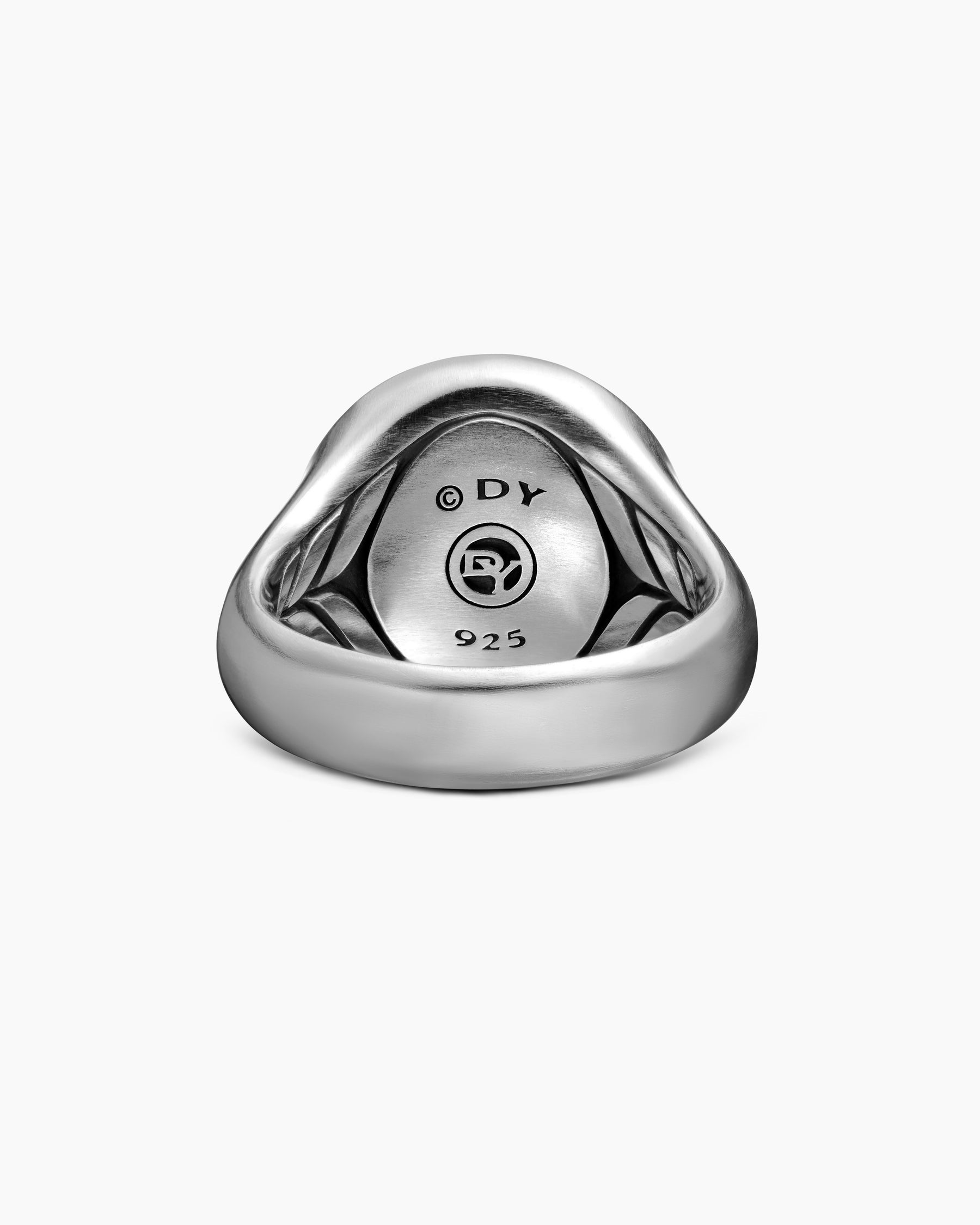 Maritime Compass Signet Ring in Sterling Silver with Center Black Diamond, 19.4mm - Image 6