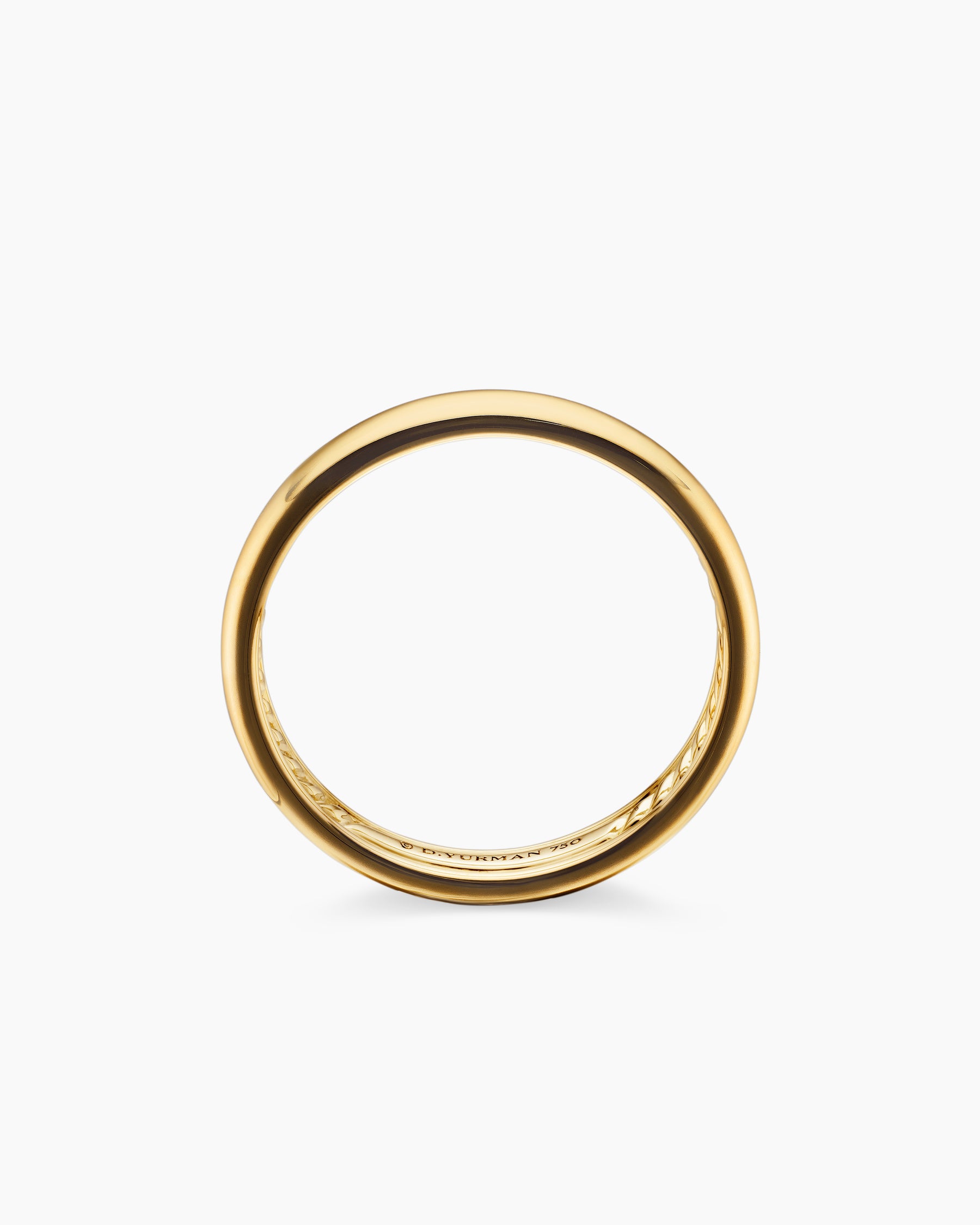 DY Classic Band Ring in 18K Yellow Gold, 3.5mm - Image 5