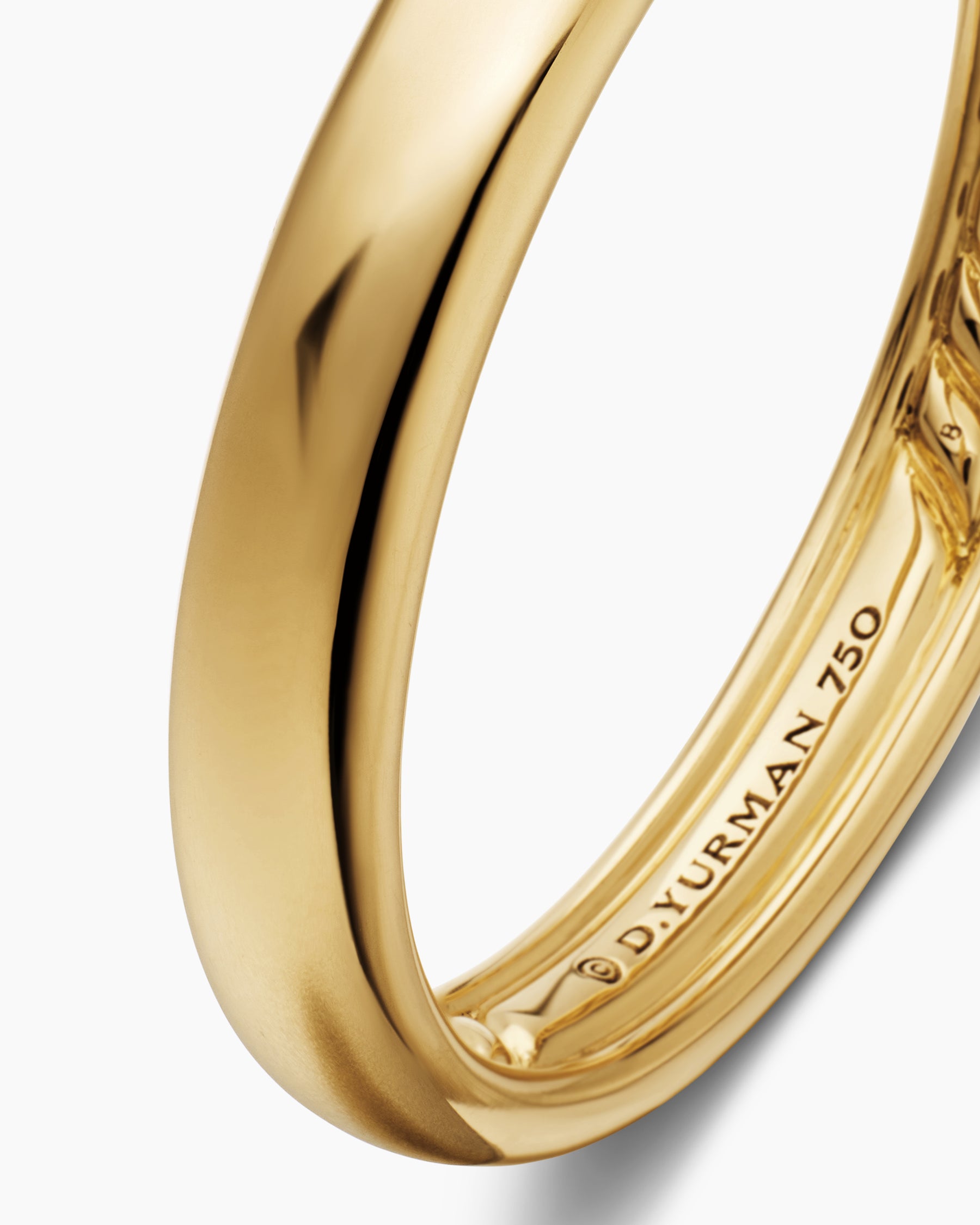 DY Classic Band Ring in 18K Yellow Gold, 3.5mm - Image 6