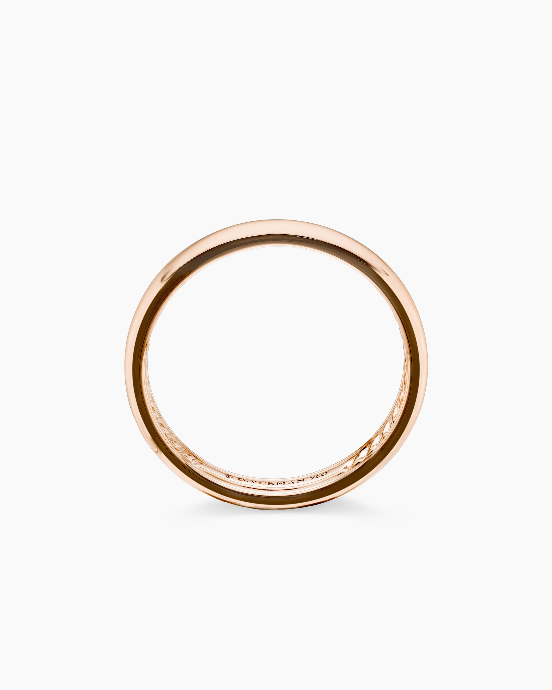 DY Classic Band Ring in 18K Rose Gold, 3.5mm - Image 5