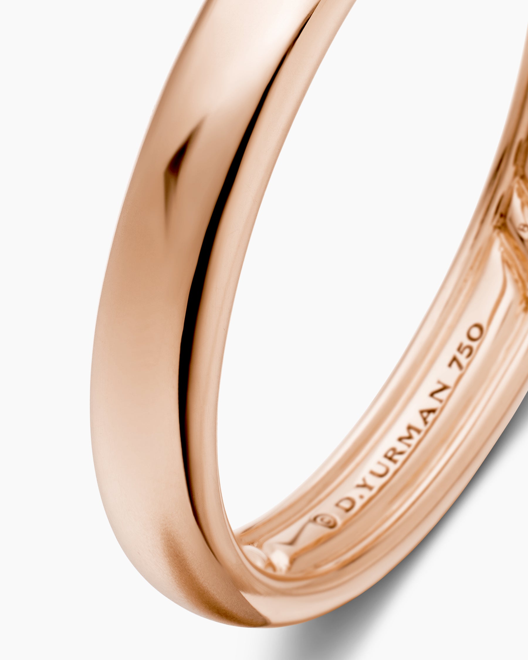 DY Classic Band Ring in 18K Rose Gold, 3.5mm - Image 6