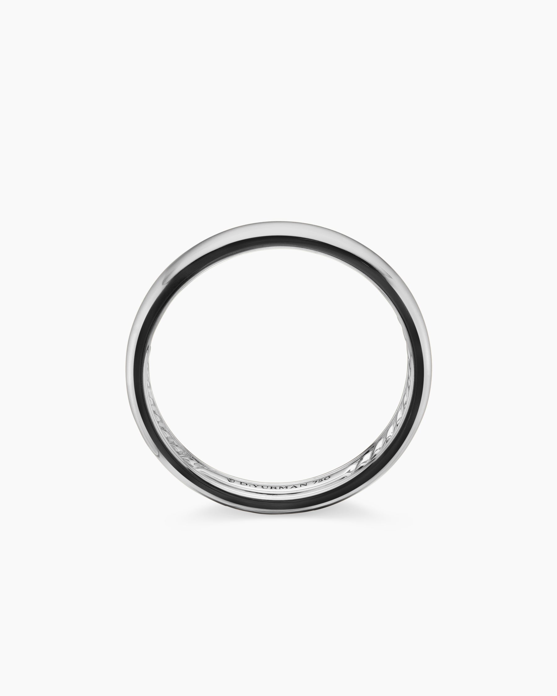 DY Classic Band Ring in 18K White Gold, 3.5mm - Image 5