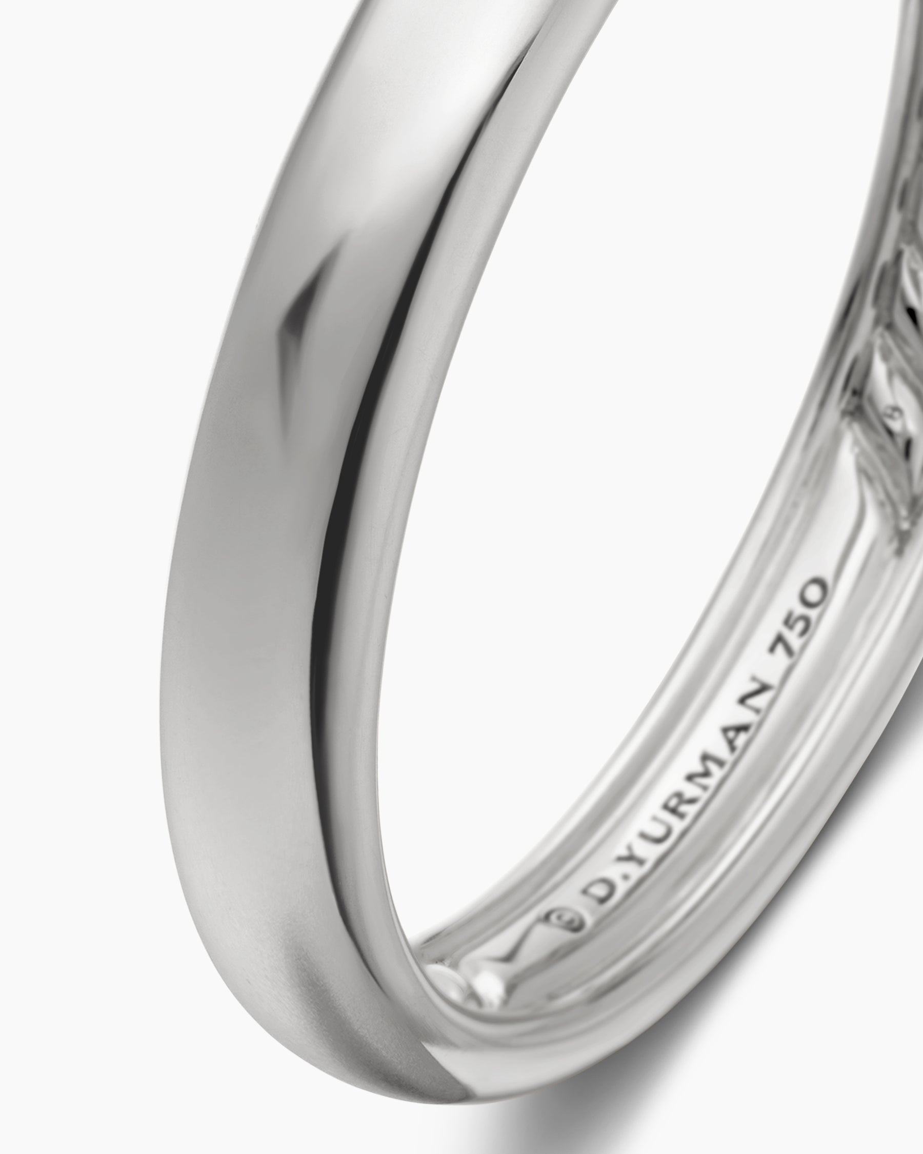 DY Classic Band Ring in 18K White Gold, 3.5mm - Image 6