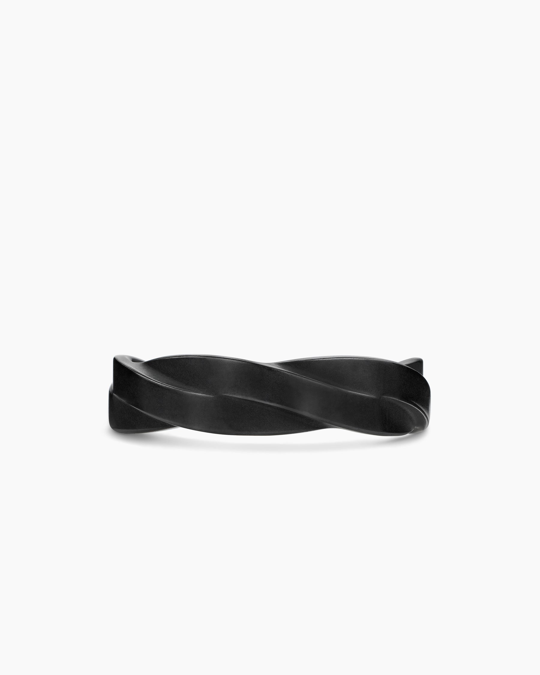 DY Helios Band Ring in Black Titanium, 6mm - Image 4