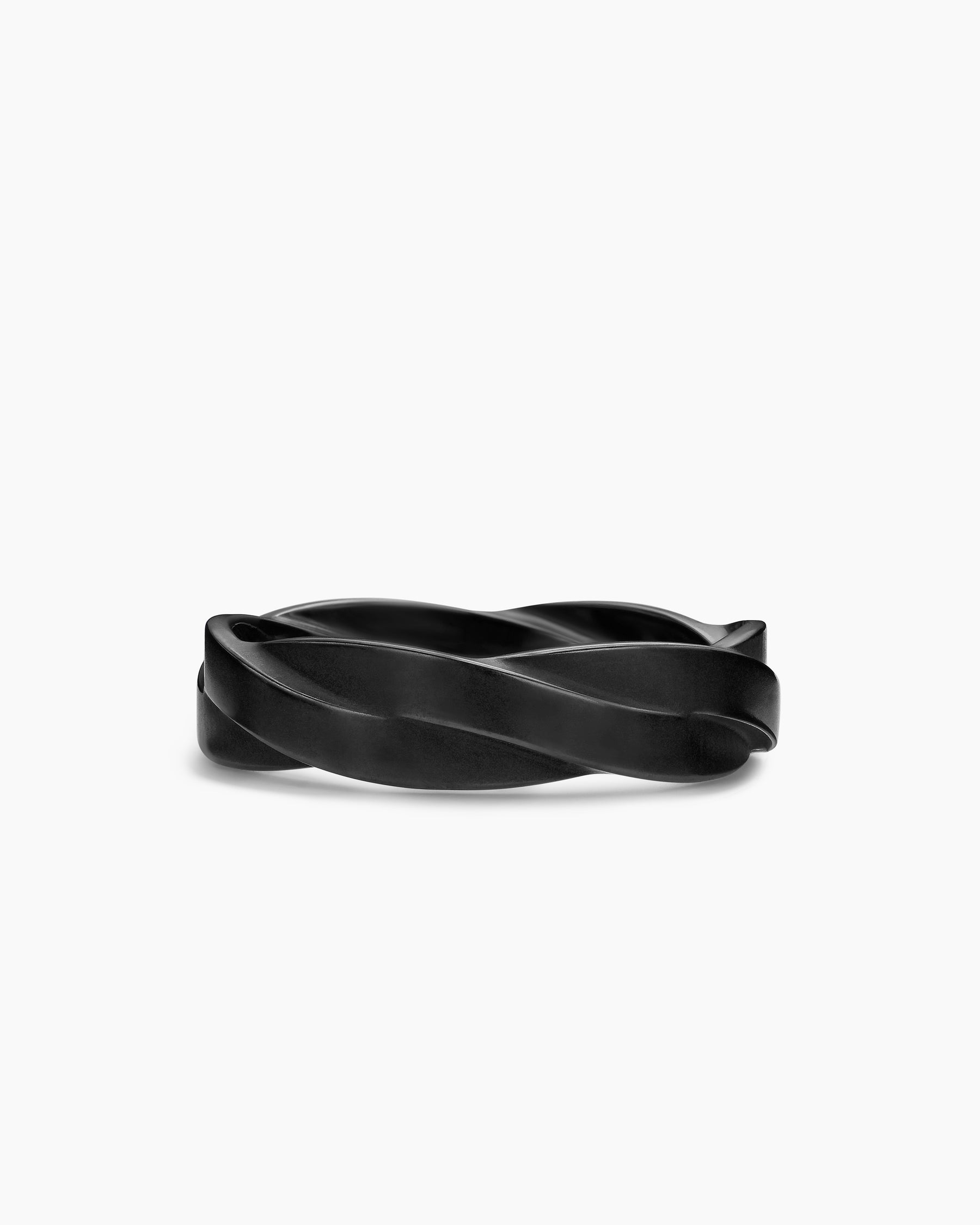 DY Helios Band Ring in Black Titanium, 6mm