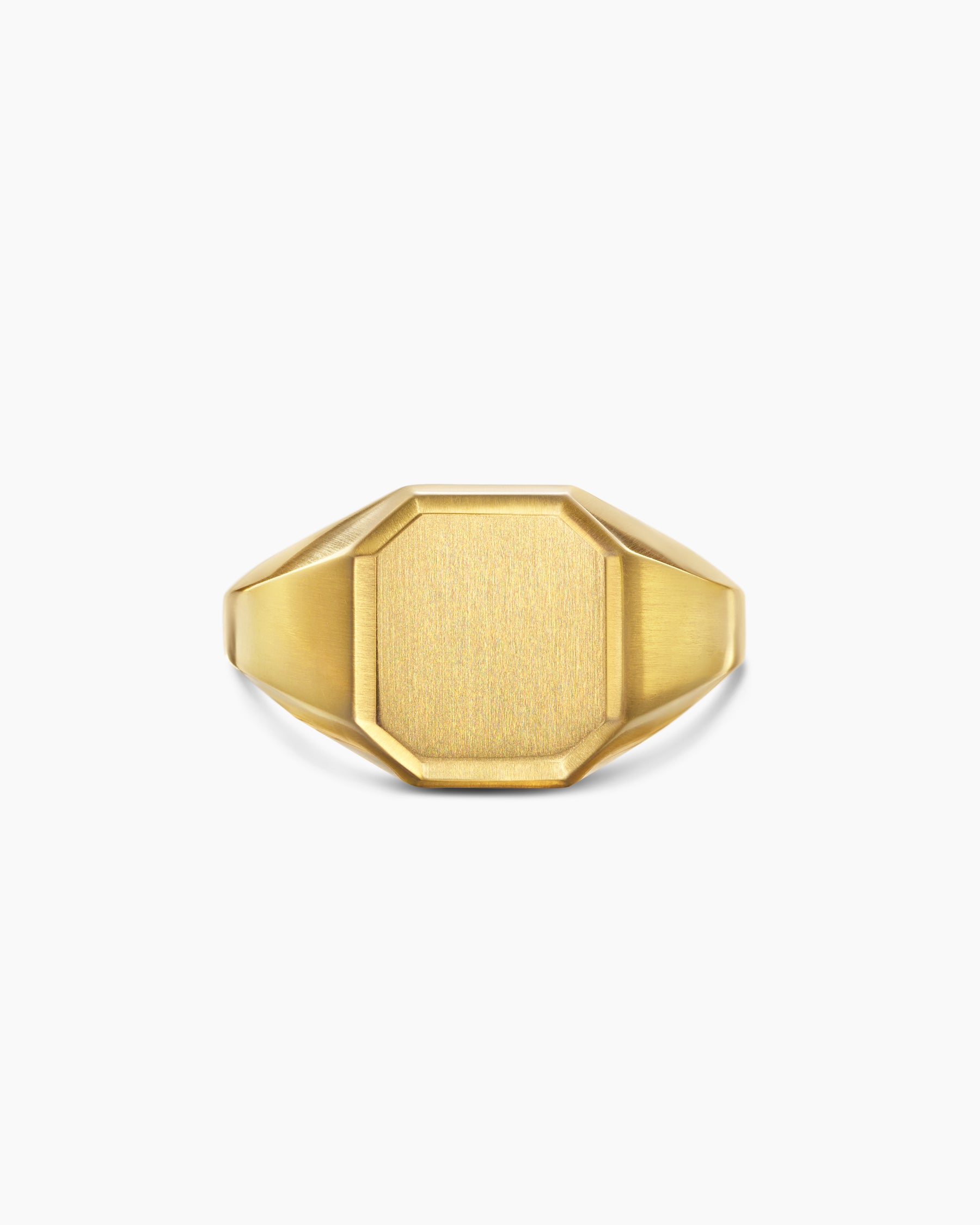 Streamline Signet Ring in 18K Yellow Gold, 14mm - Image 4