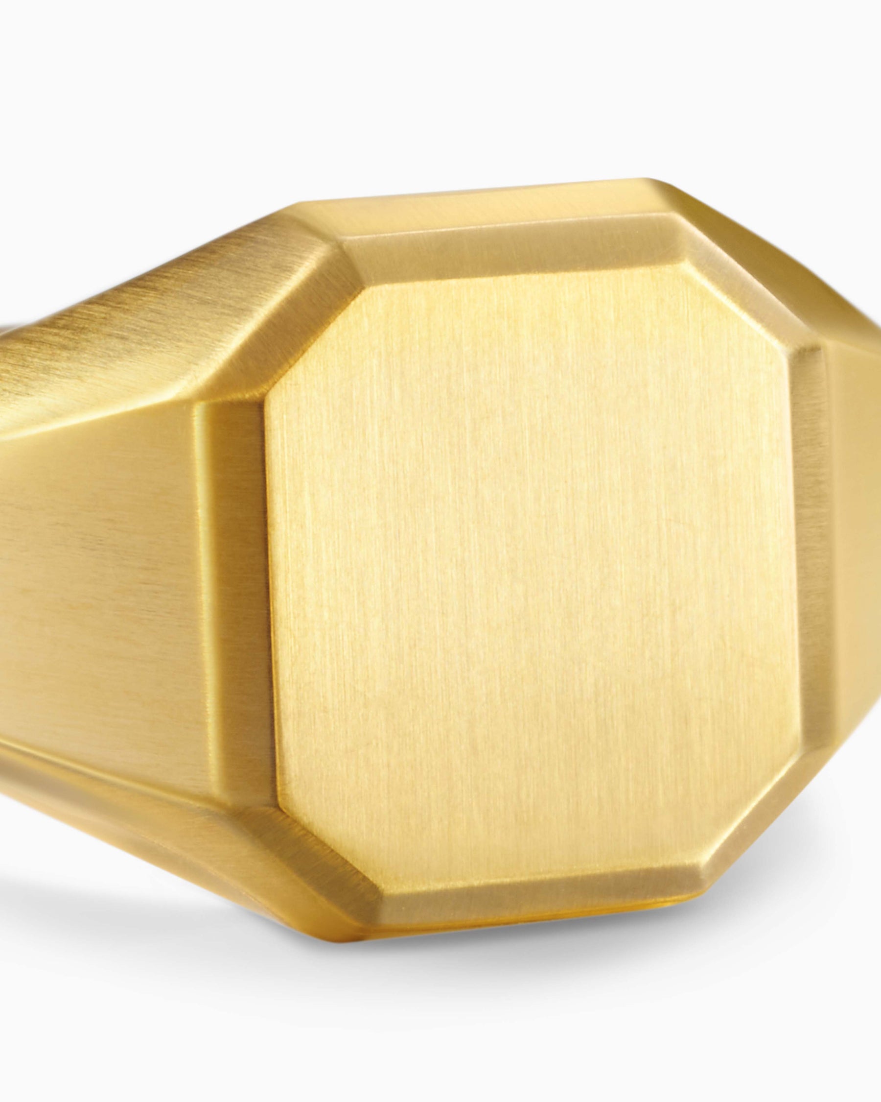 Streamline Signet Ring in 18K Yellow Gold, 14mm - Image 5
