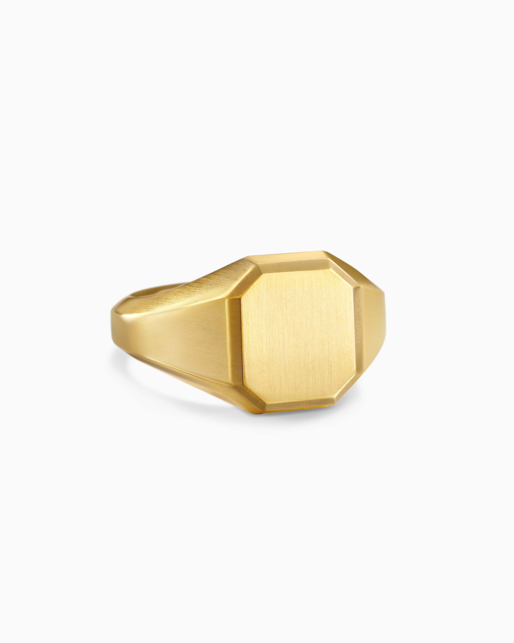 Streamline Signet Ring in 18K Yellow Gold, 14mm