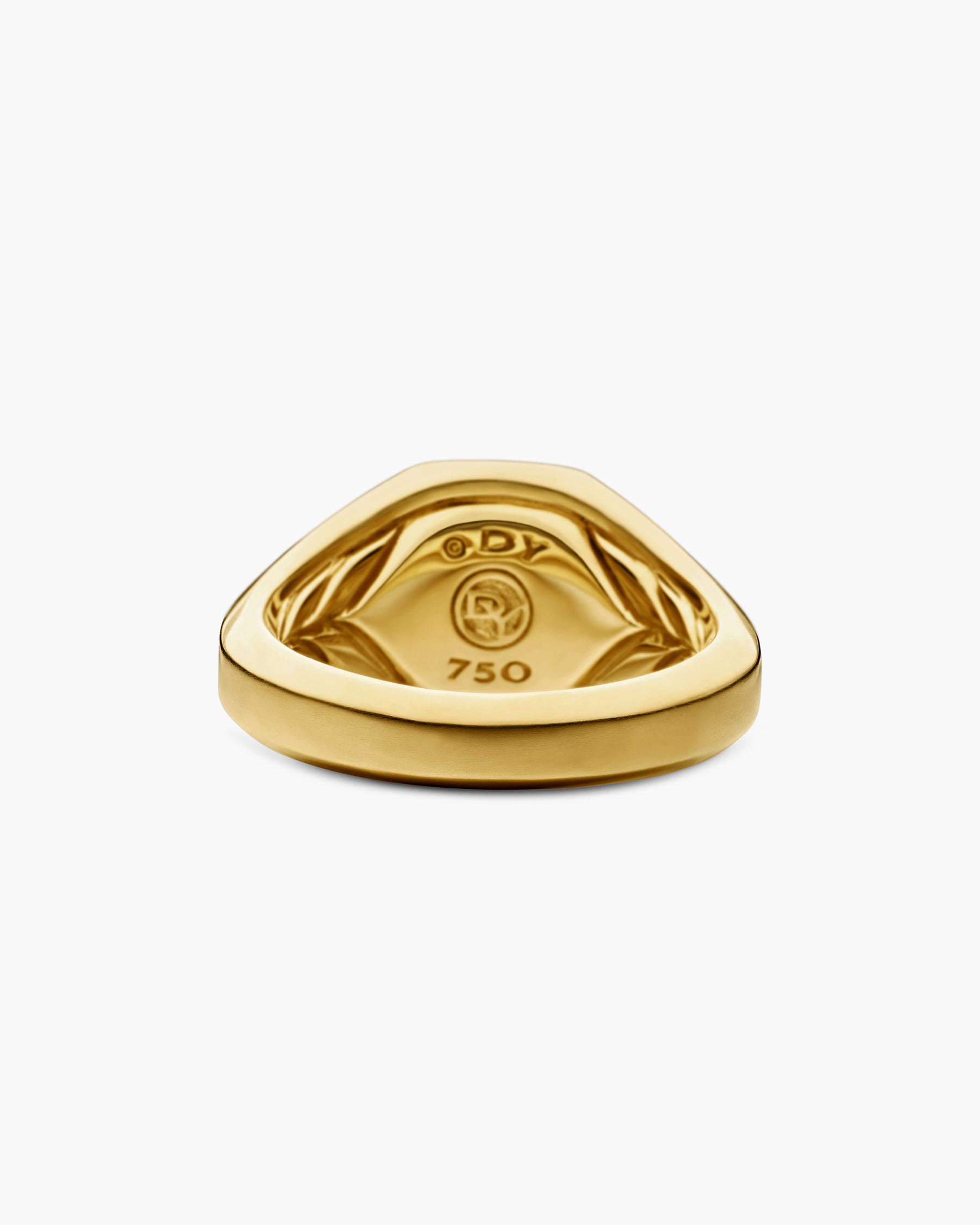 Streamline Signet Ring in 18K Yellow Gold with Lapis, 14mm - Image 6