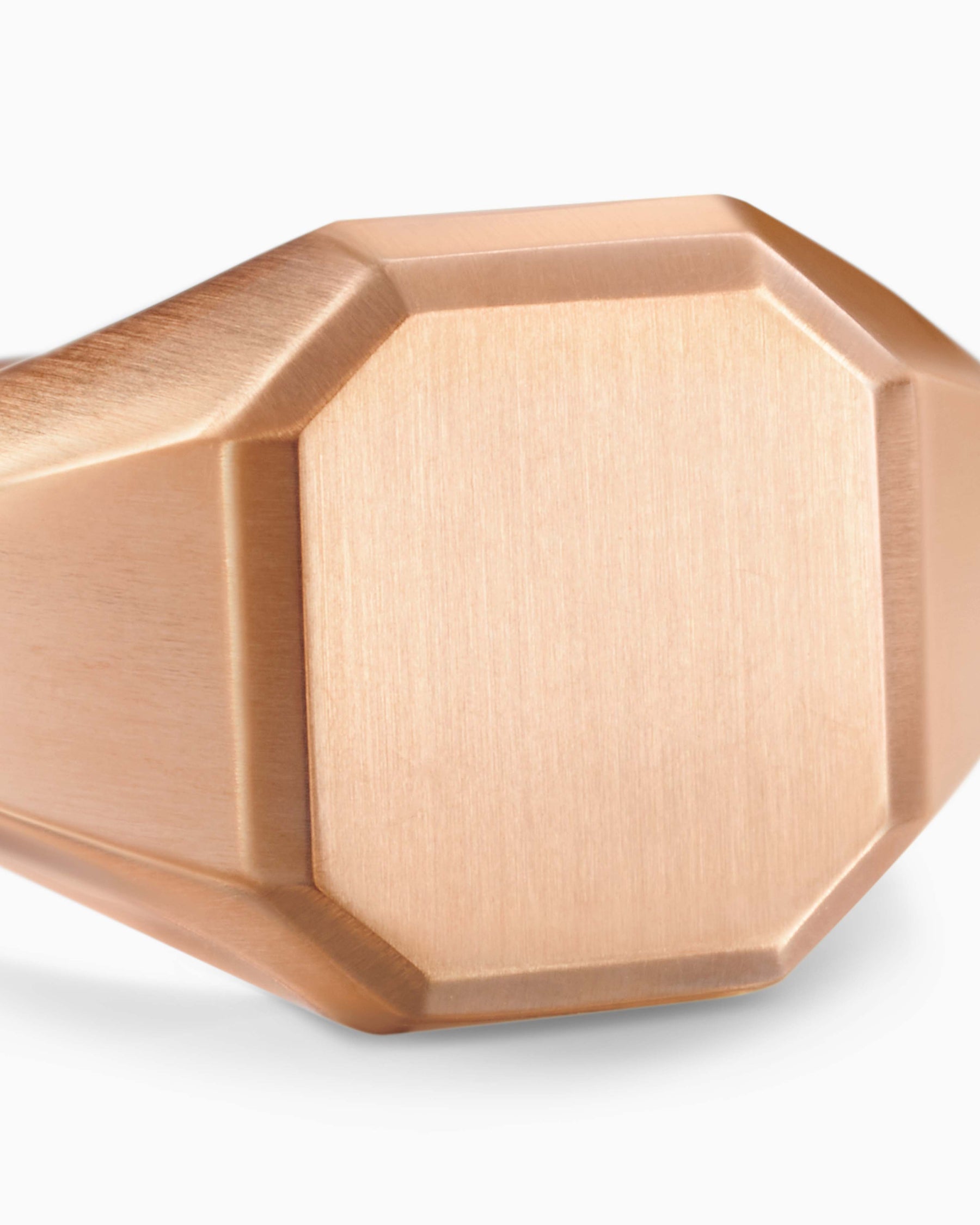 Streamline Signet Ring in 18K Rose Gold, 14mm - Image 5