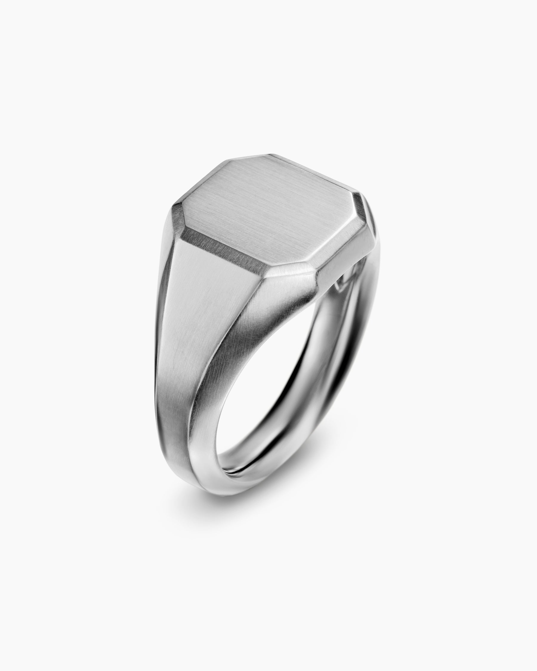 Streamline Signet Ring in Sterling Silver, 14mm - Image 3