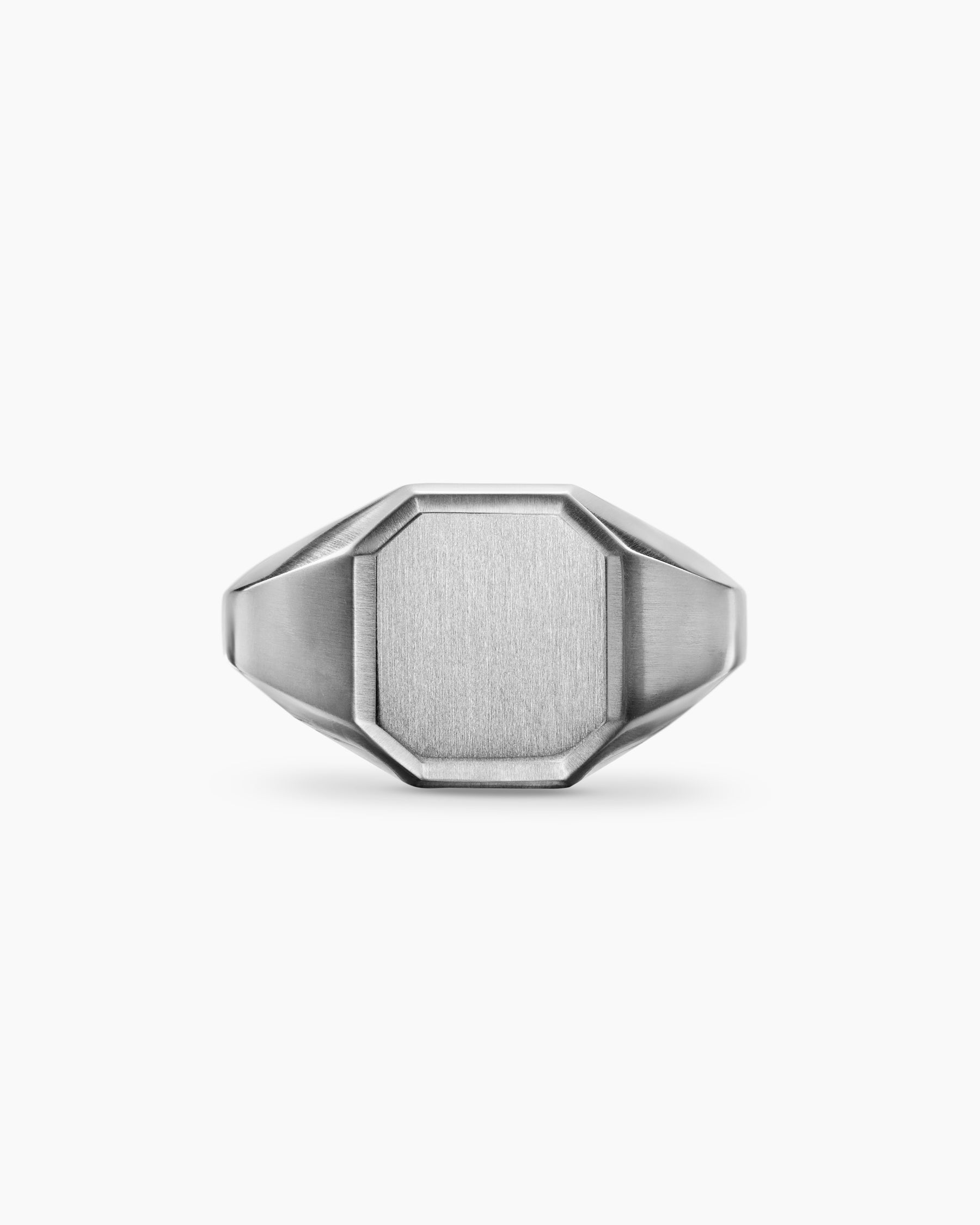 Streamline Signet Ring in Sterling Silver, 14mm - Image 4