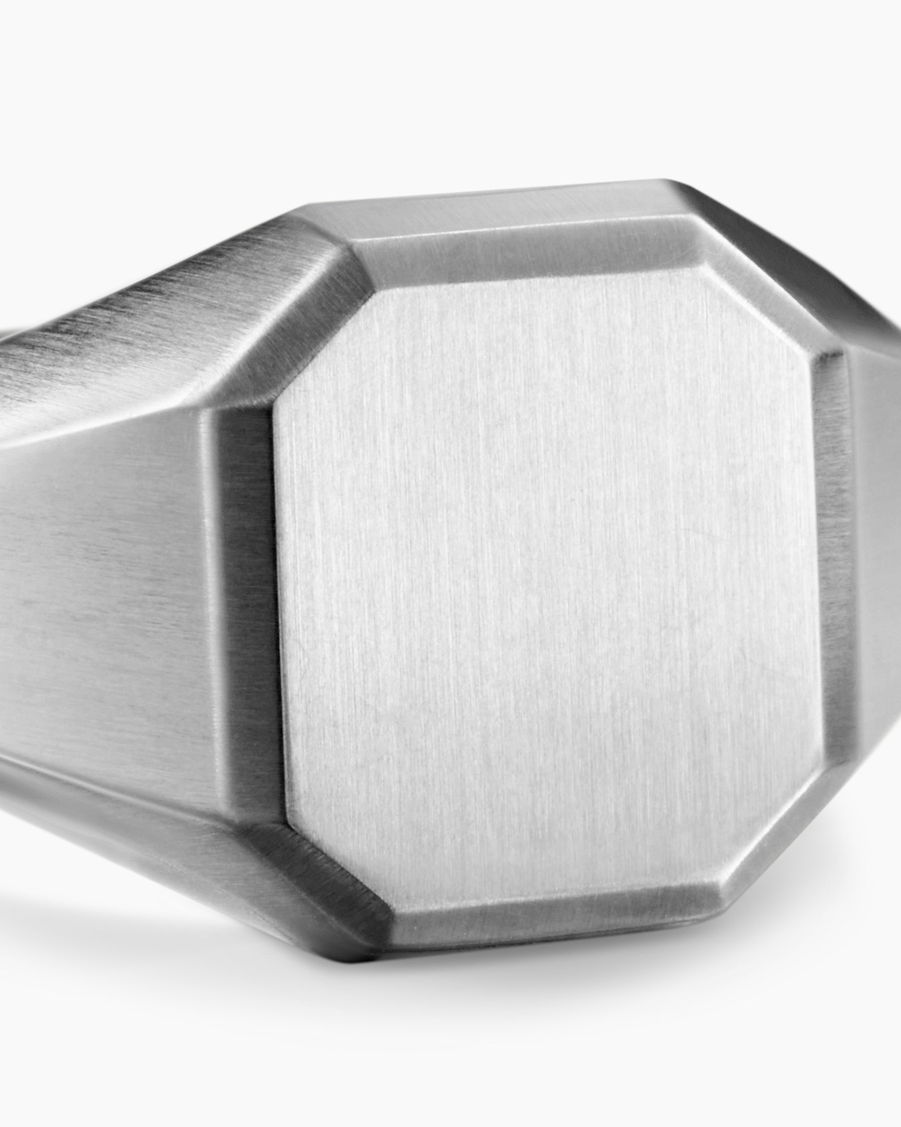 Streamline Signet Ring in Sterling Silver, 14mm - Image 5