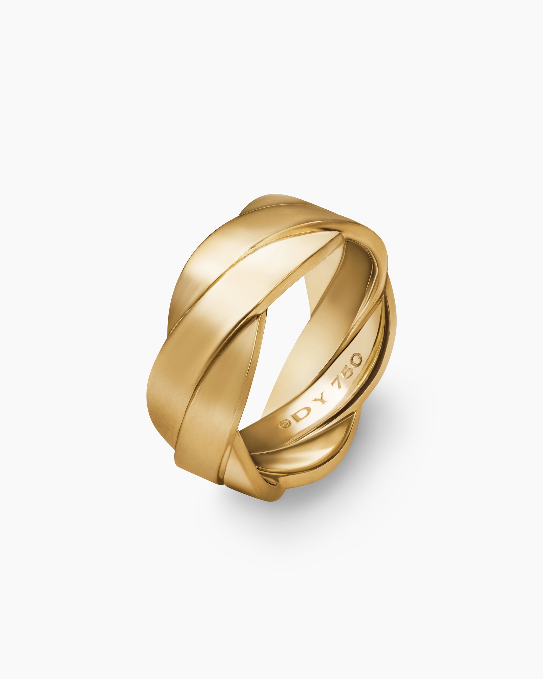 DY Helios Band Ring in 18K Yellow Gold, 9mm - Image 3