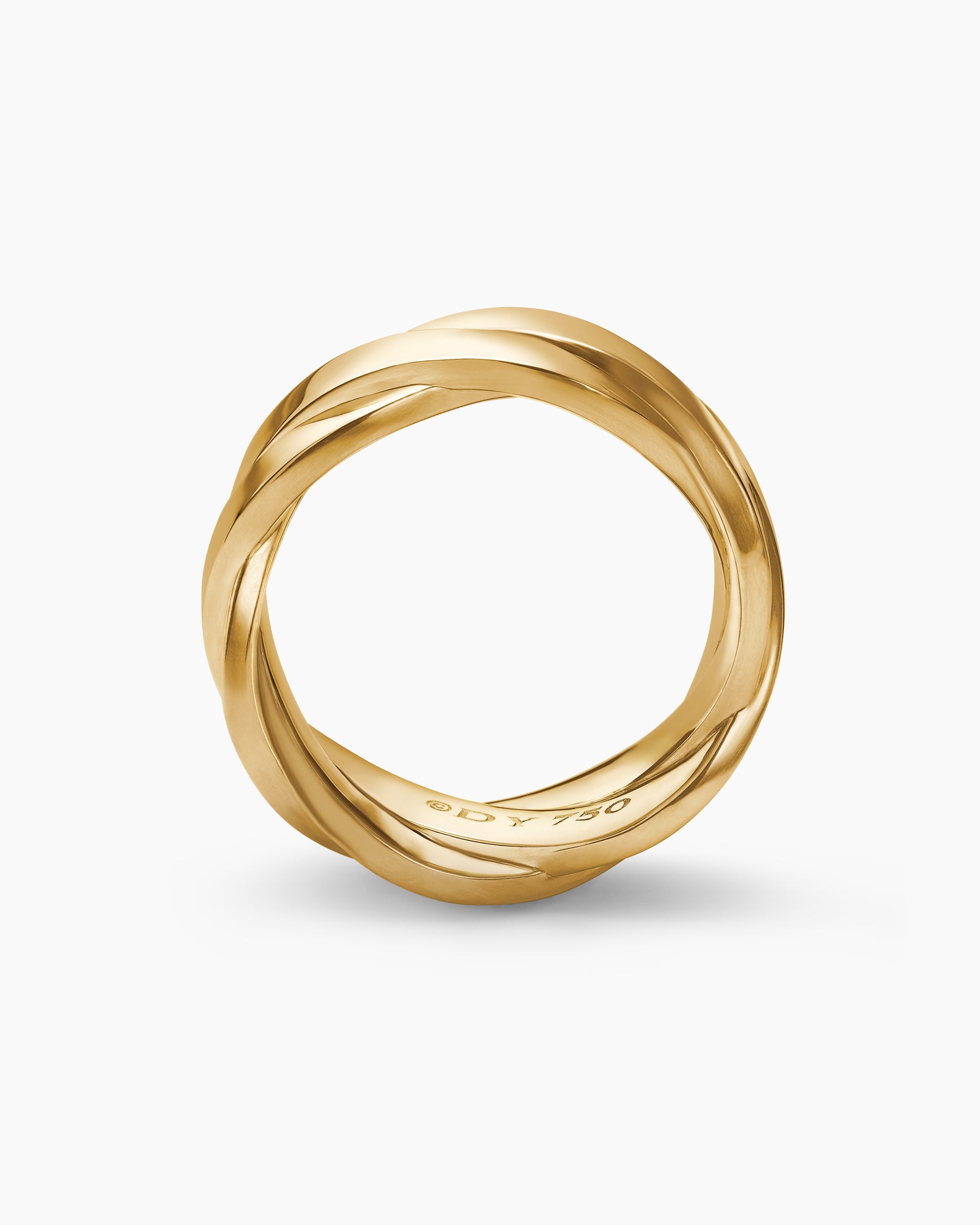 DY Helios Band Ring in 18K Yellow Gold, 9mm - Image 5