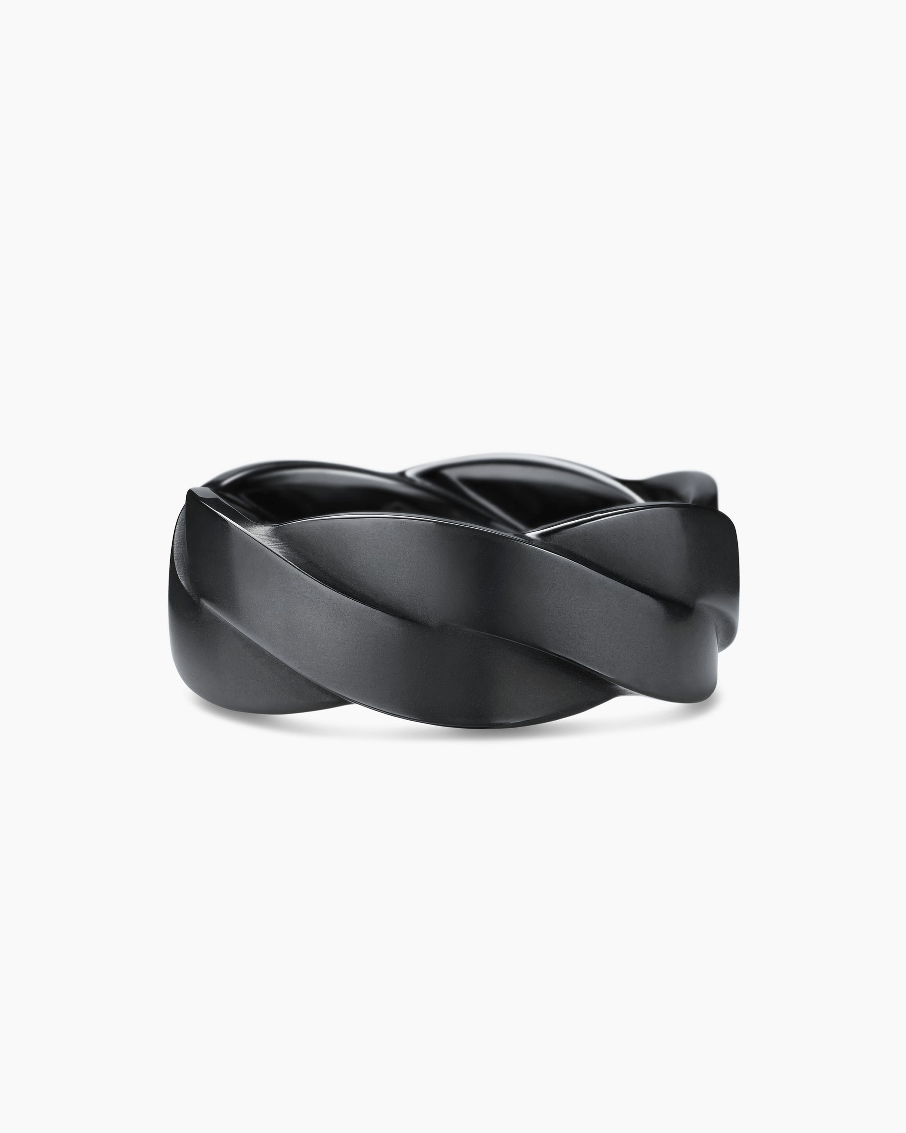DY Helios Band Ring in Black Titanium, 9mm