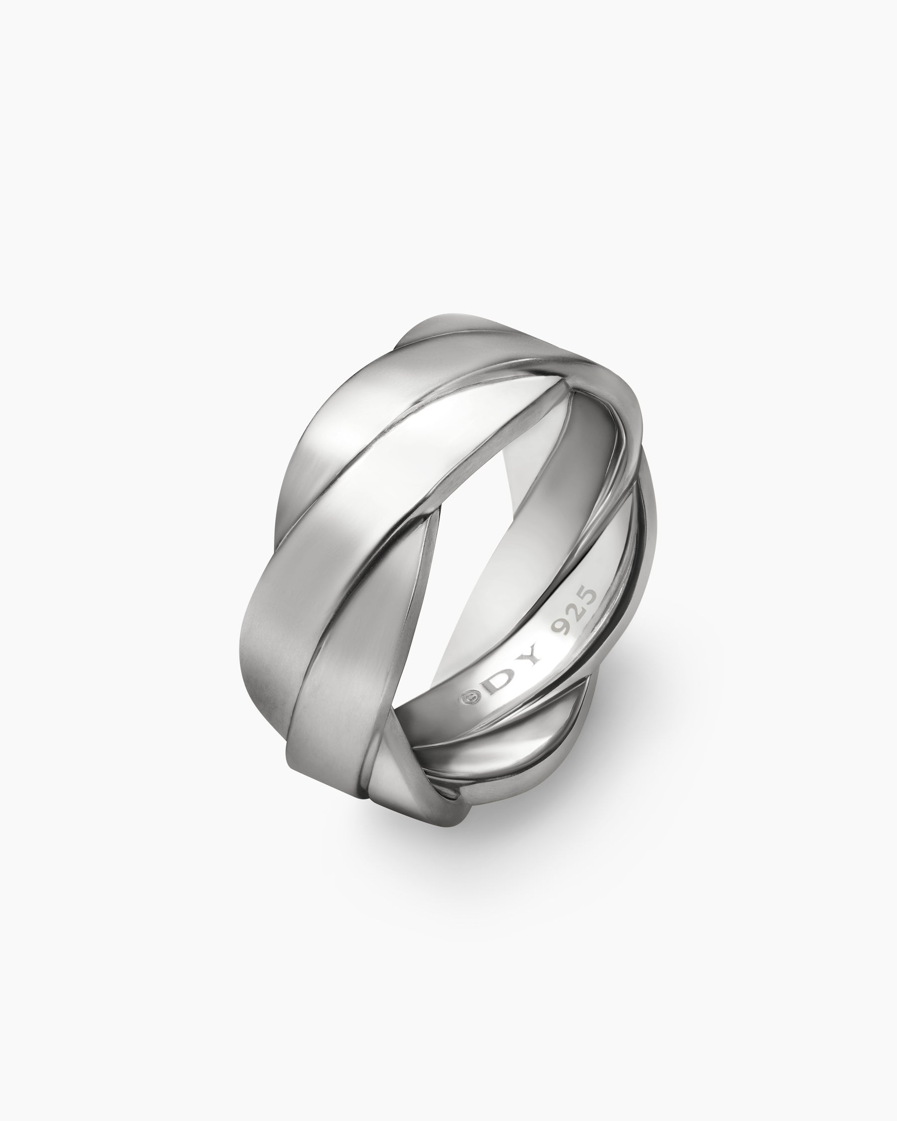 DY Helios Band Ring in Sterling Silver, 9mm - Image 3