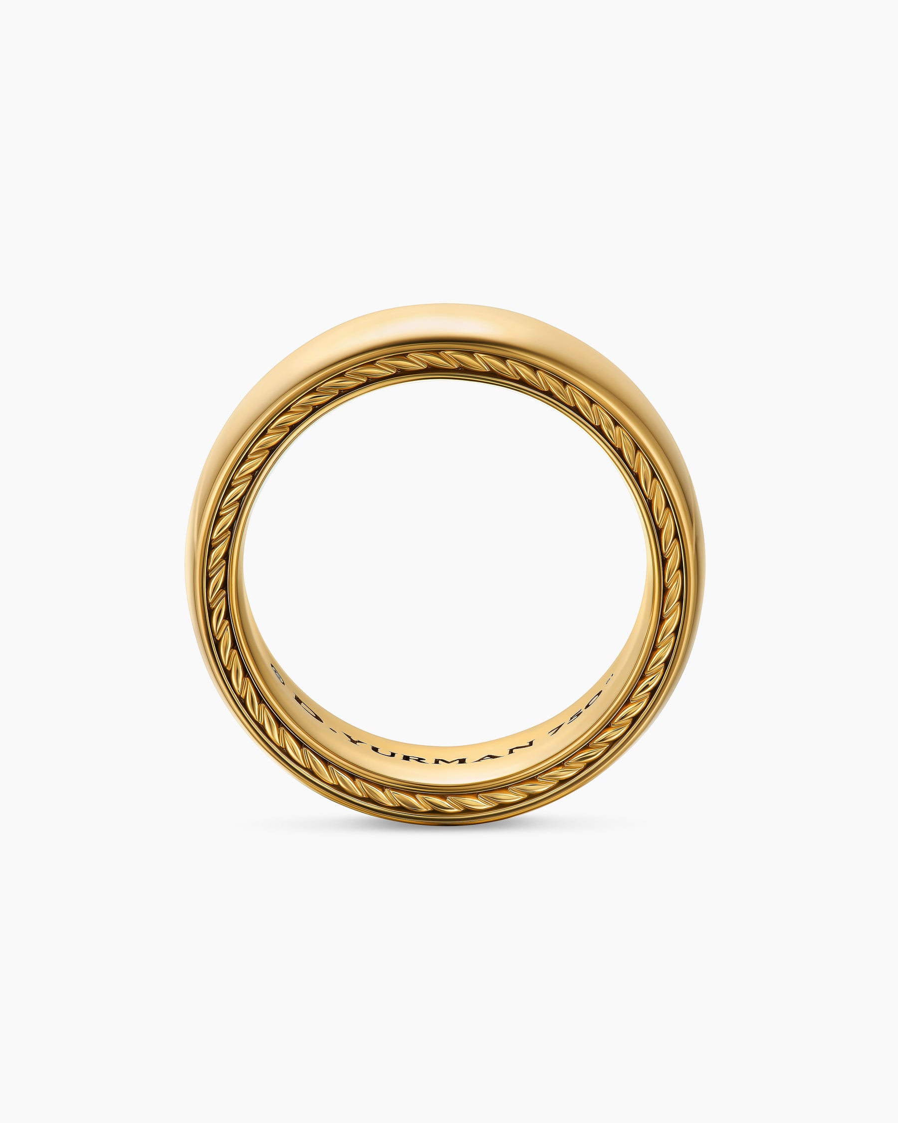 Streamline Band Ring in 18K Yellow Gold, 8mm - Image 5