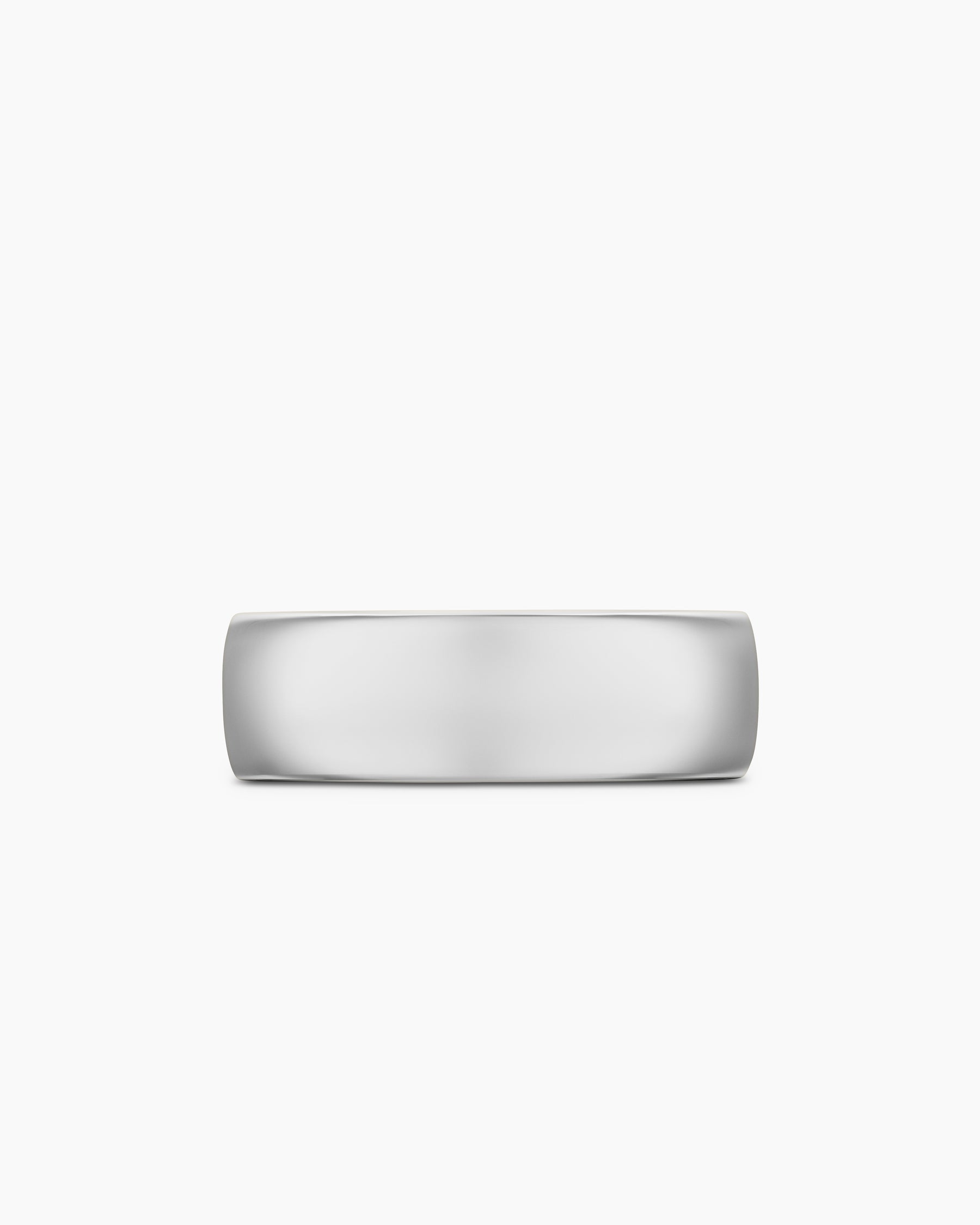 Streamline Band Ring in 18K White Gold, 8mm - Image 4