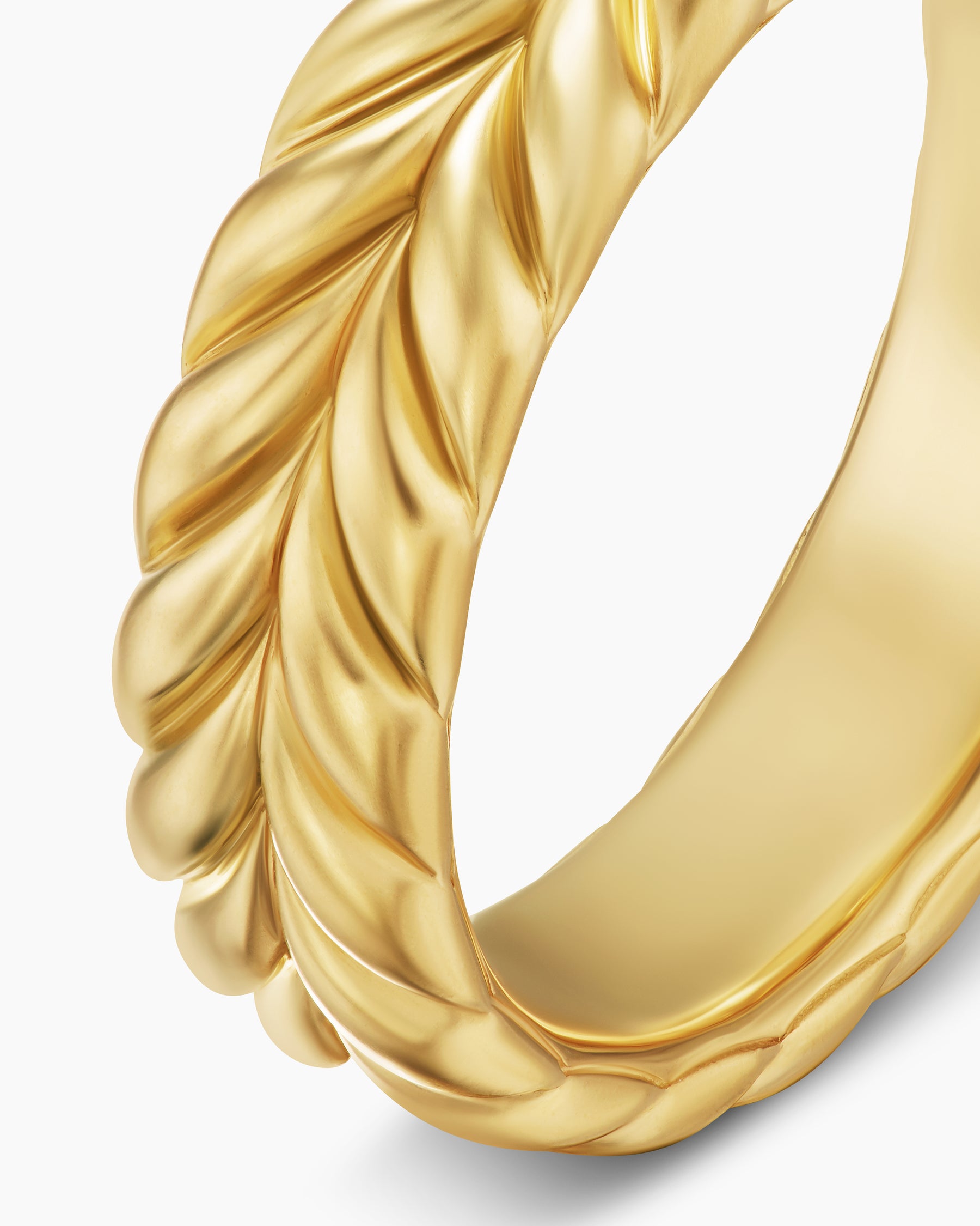 Chevron Band Ring in 18K Yellow Gold, 6.2mm - Image 6