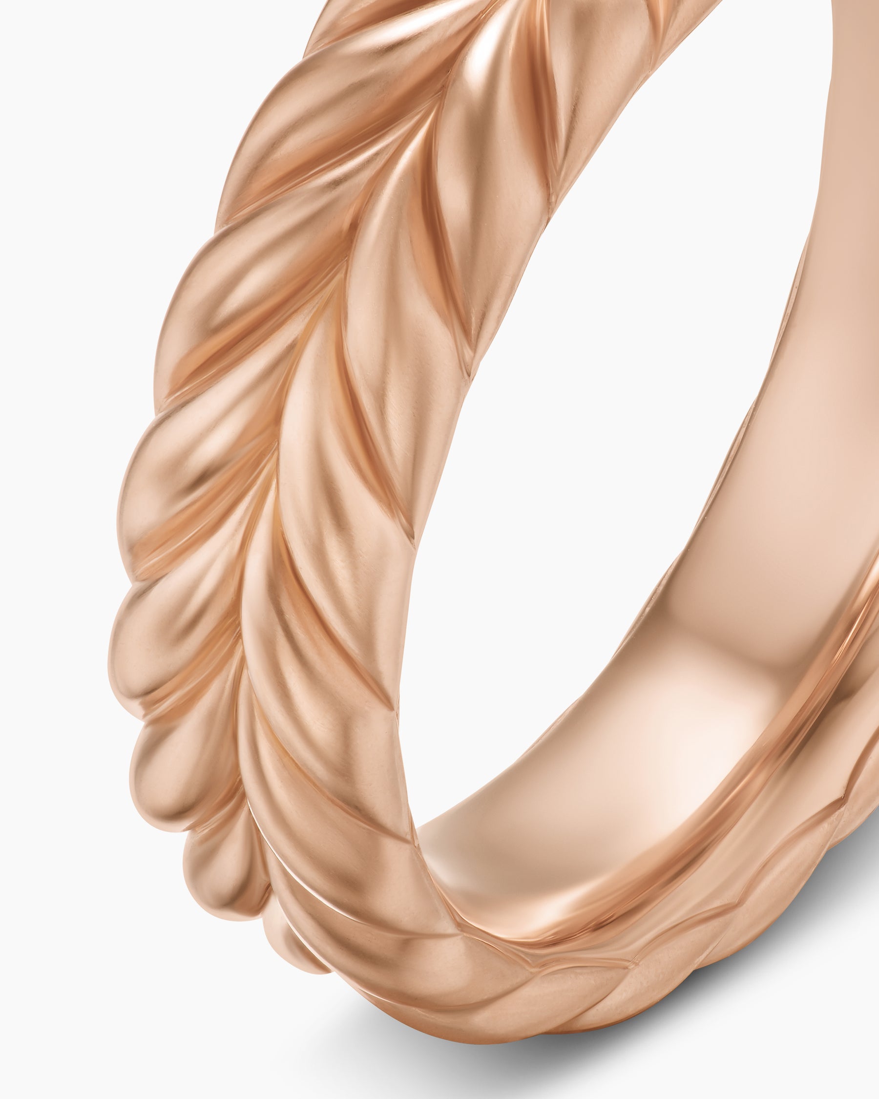 Chevron Band Ring in 18K Rose Gold, 6.2mm - Image 6