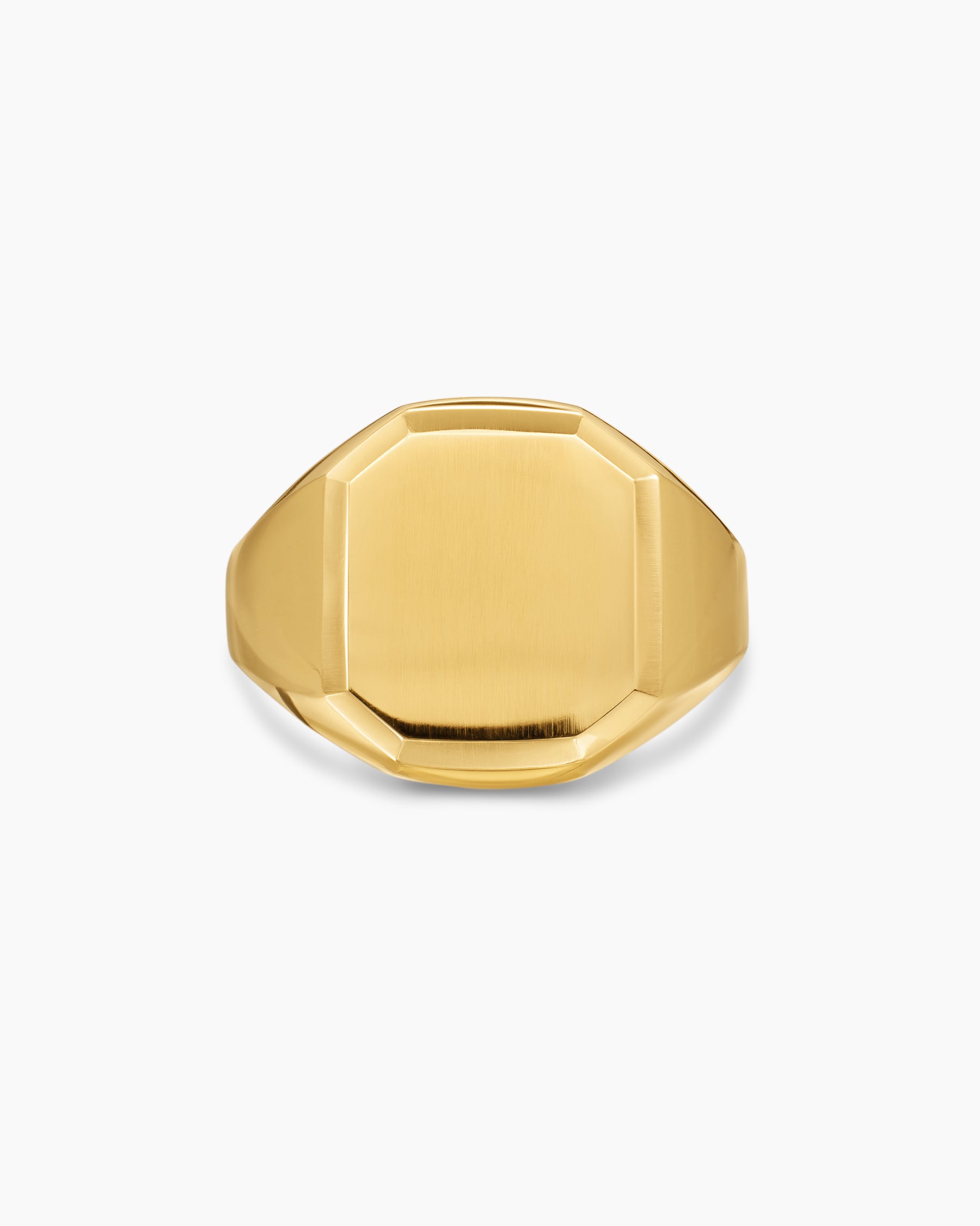 Streamline Signet Ring in 18K Yellow Gold, 18mm - Image 4