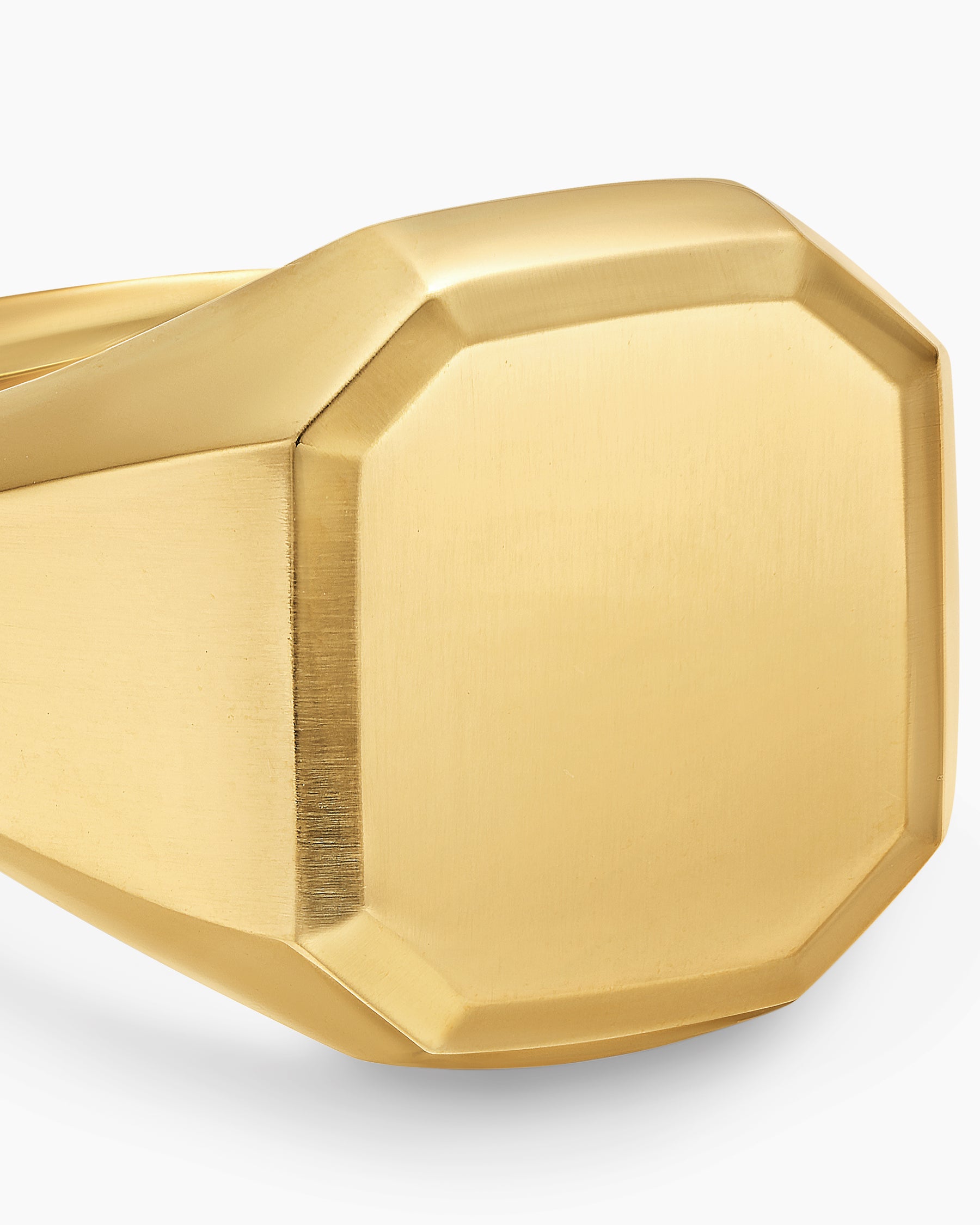 Streamline Signet Ring in 18K Yellow Gold, 18mm - Image 5