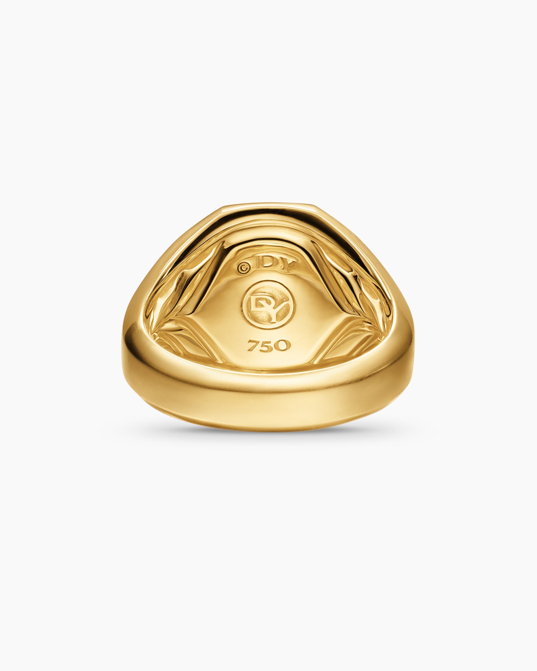 Streamline Signet Ring in 18K Yellow Gold, 18mm - Image 6