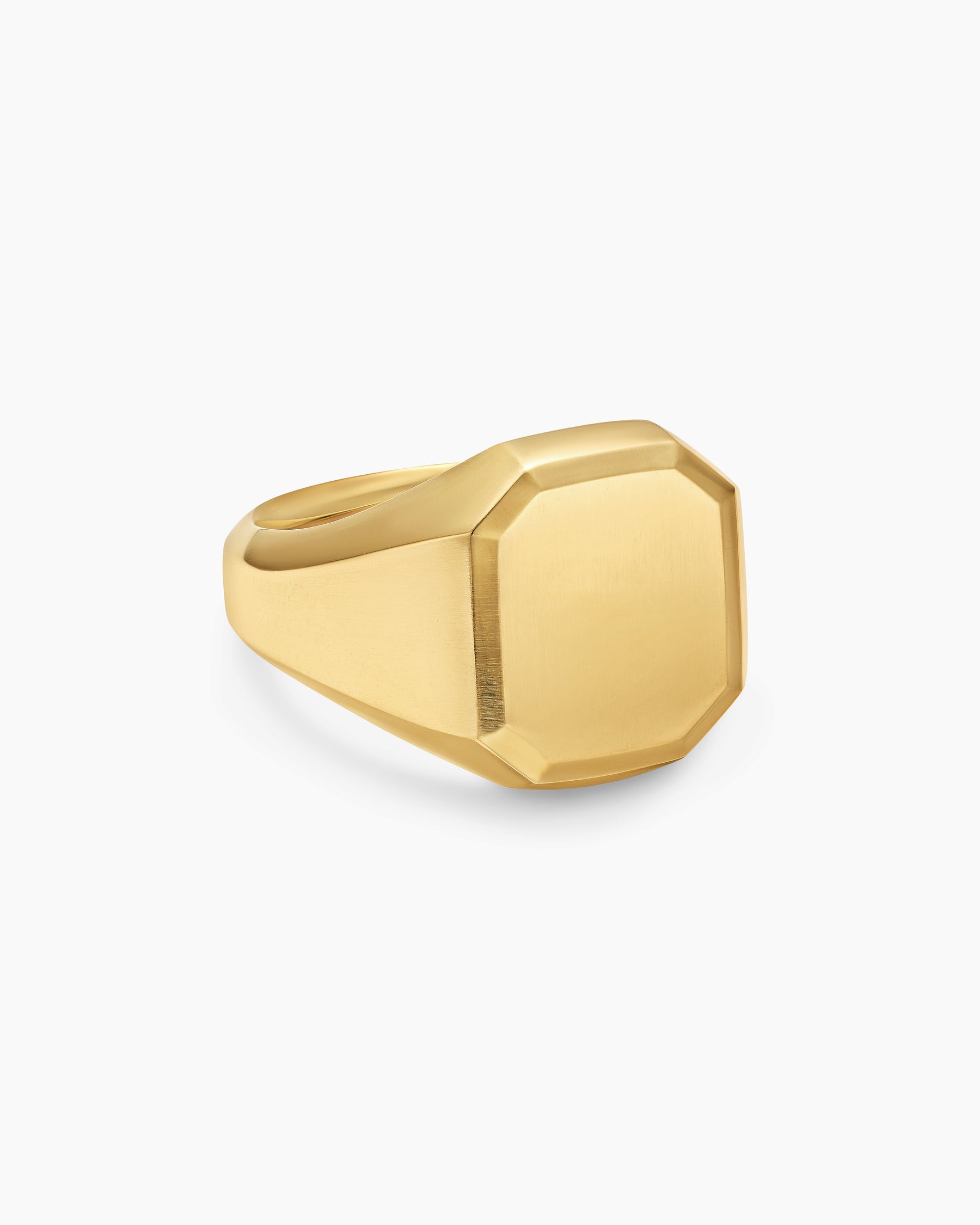 Streamline Signet Ring in 18K Yellow Gold, 18mm