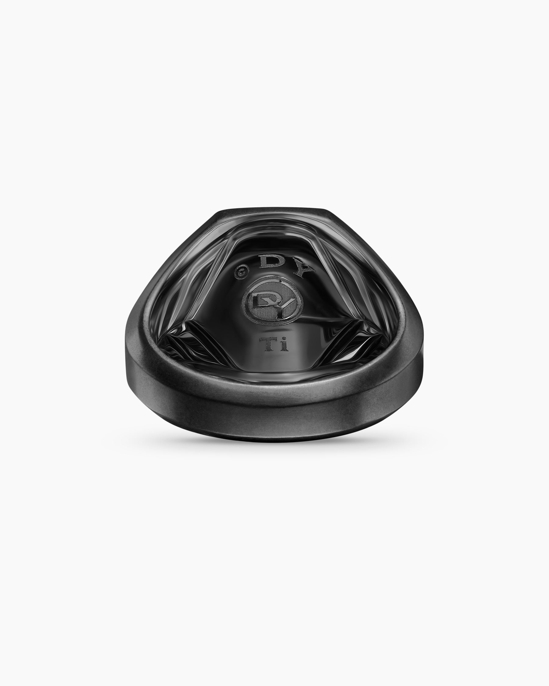 Streamline Signet Ring in Black Titanium, 18mm - Image 6