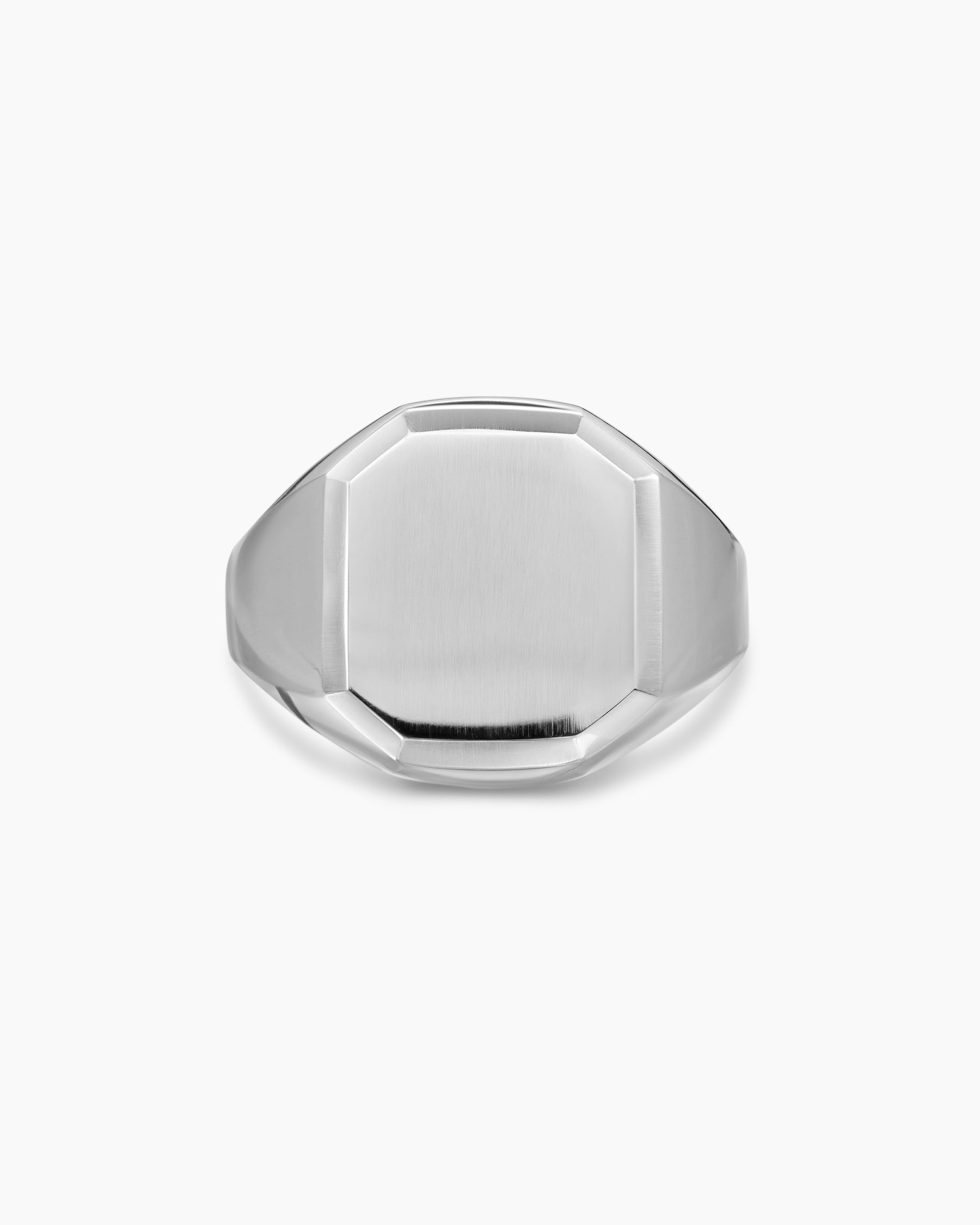 Streamline Signet Ring in Sterling Silver, 18mm - Image 4