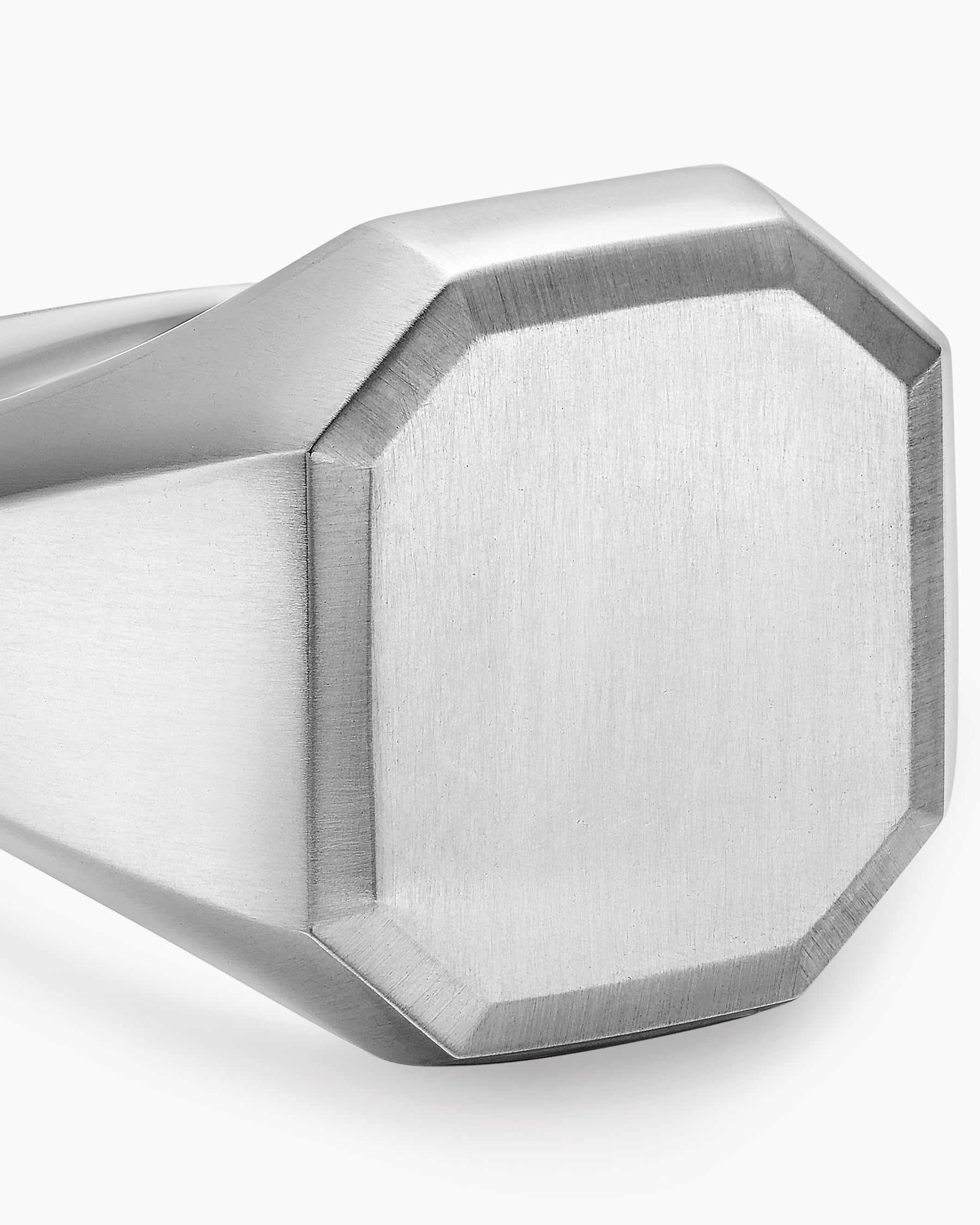 Streamline Signet Ring in Sterling Silver, 18mm - Image 5