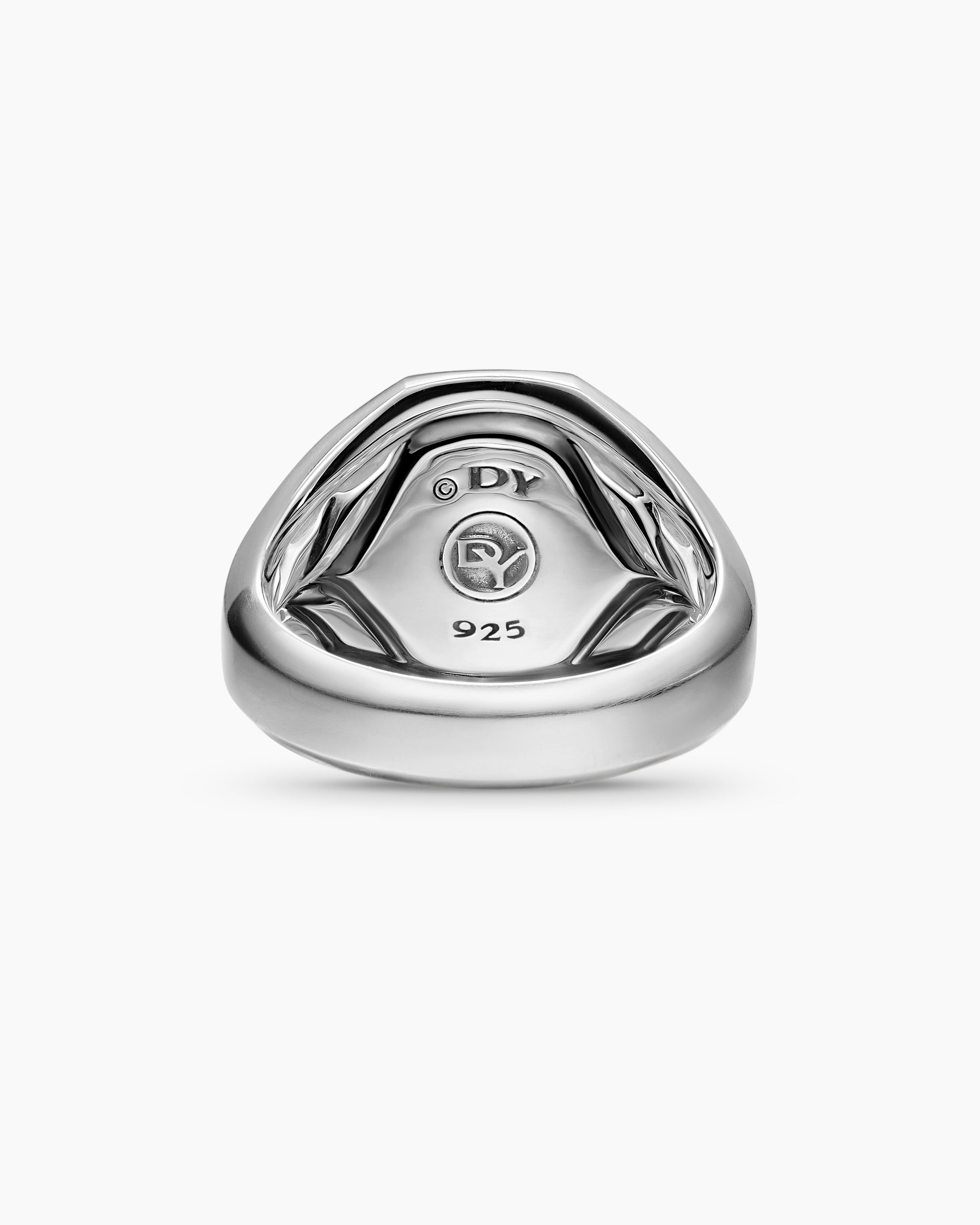 Streamline Signet Ring in Sterling Silver, 18mm - Image 6