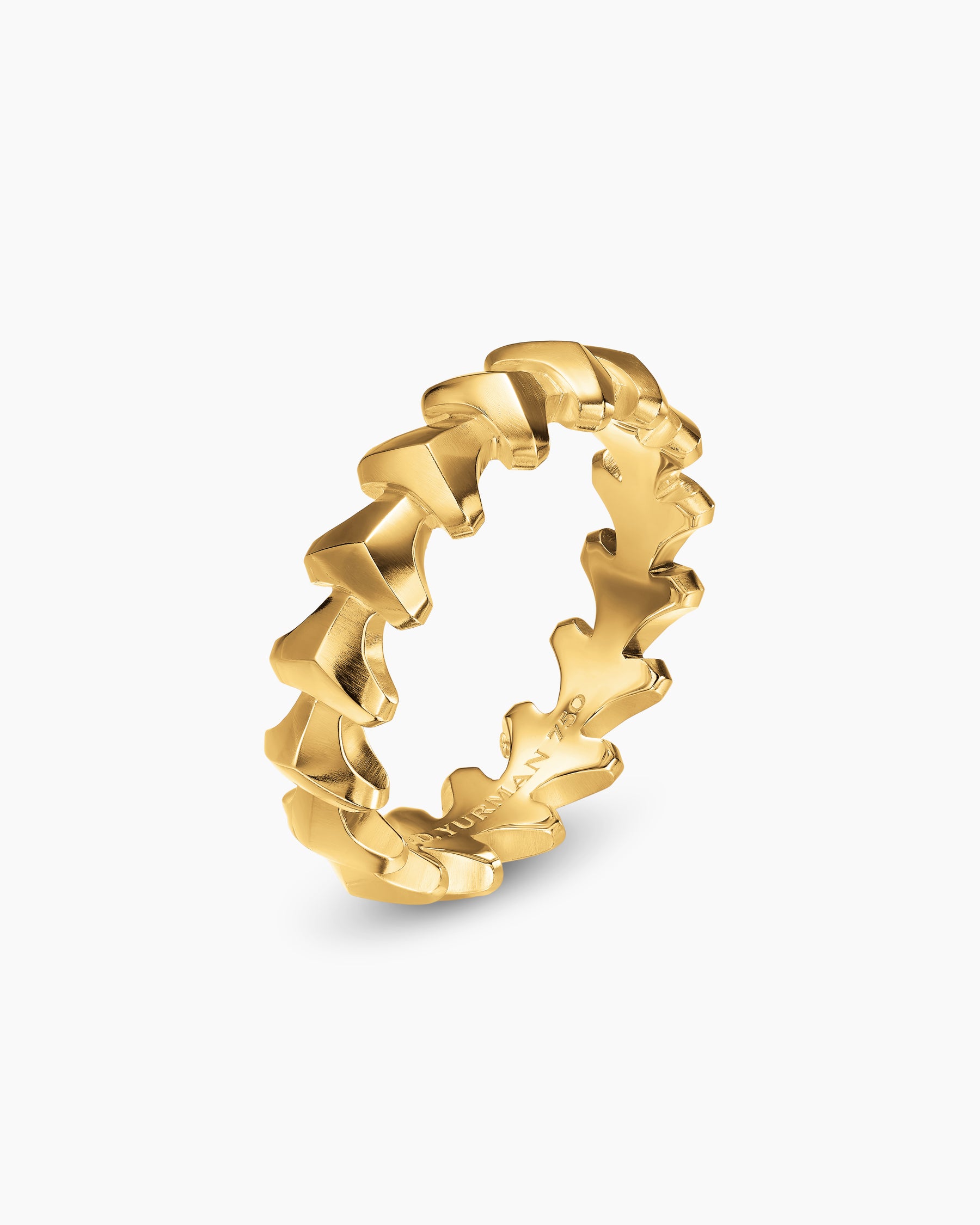 Armory Band Ring in 18K Yellow Gold, 6.2mm - Image 3