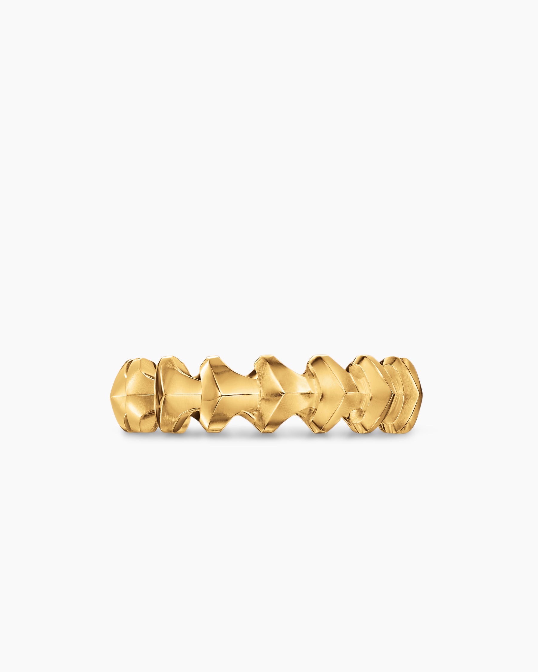 Armory Band Ring in 18K Yellow Gold, 6.2mm - Image 4