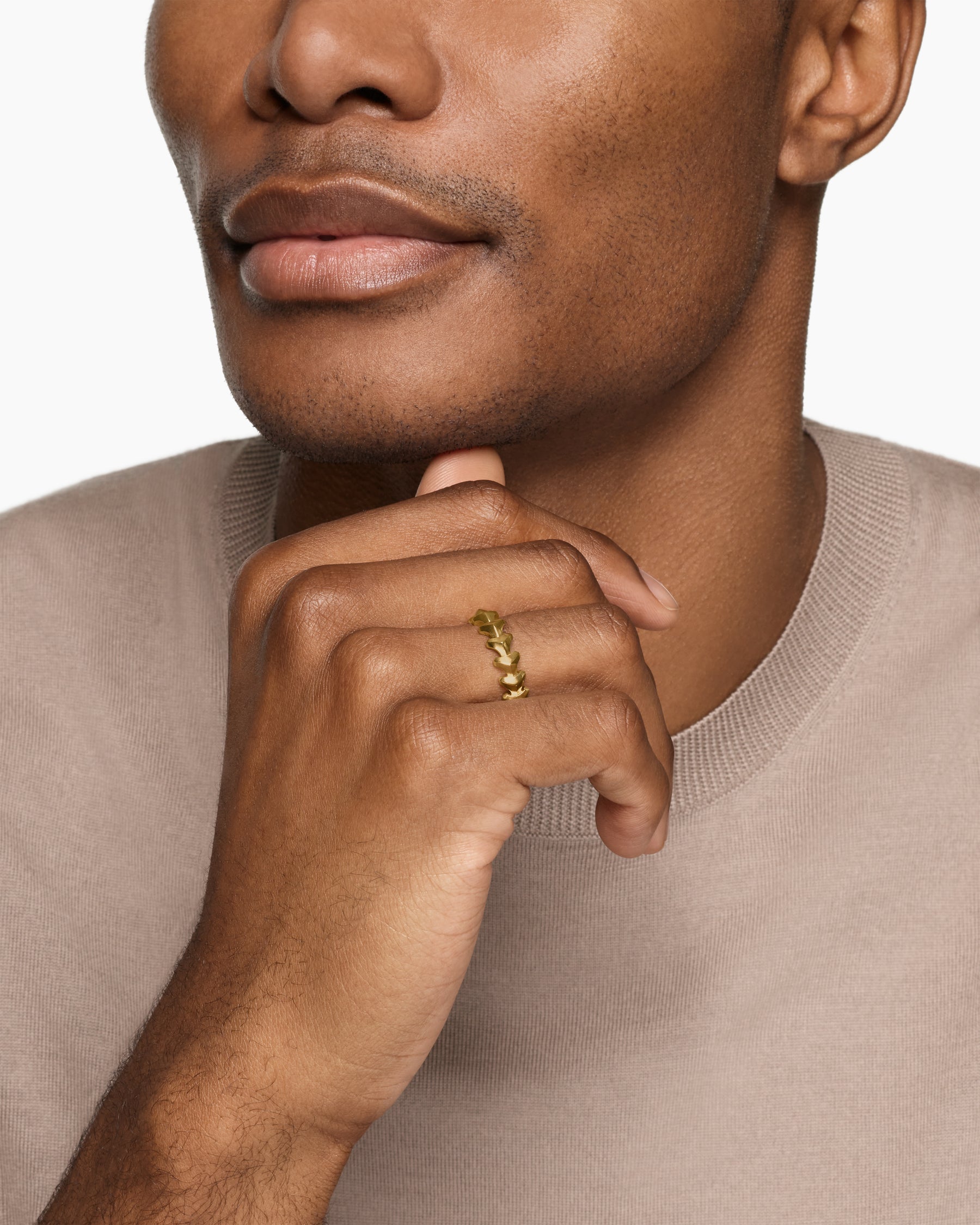 Alternative view of Armory Band Ring in 18K Yellow Gold, 6.2mm