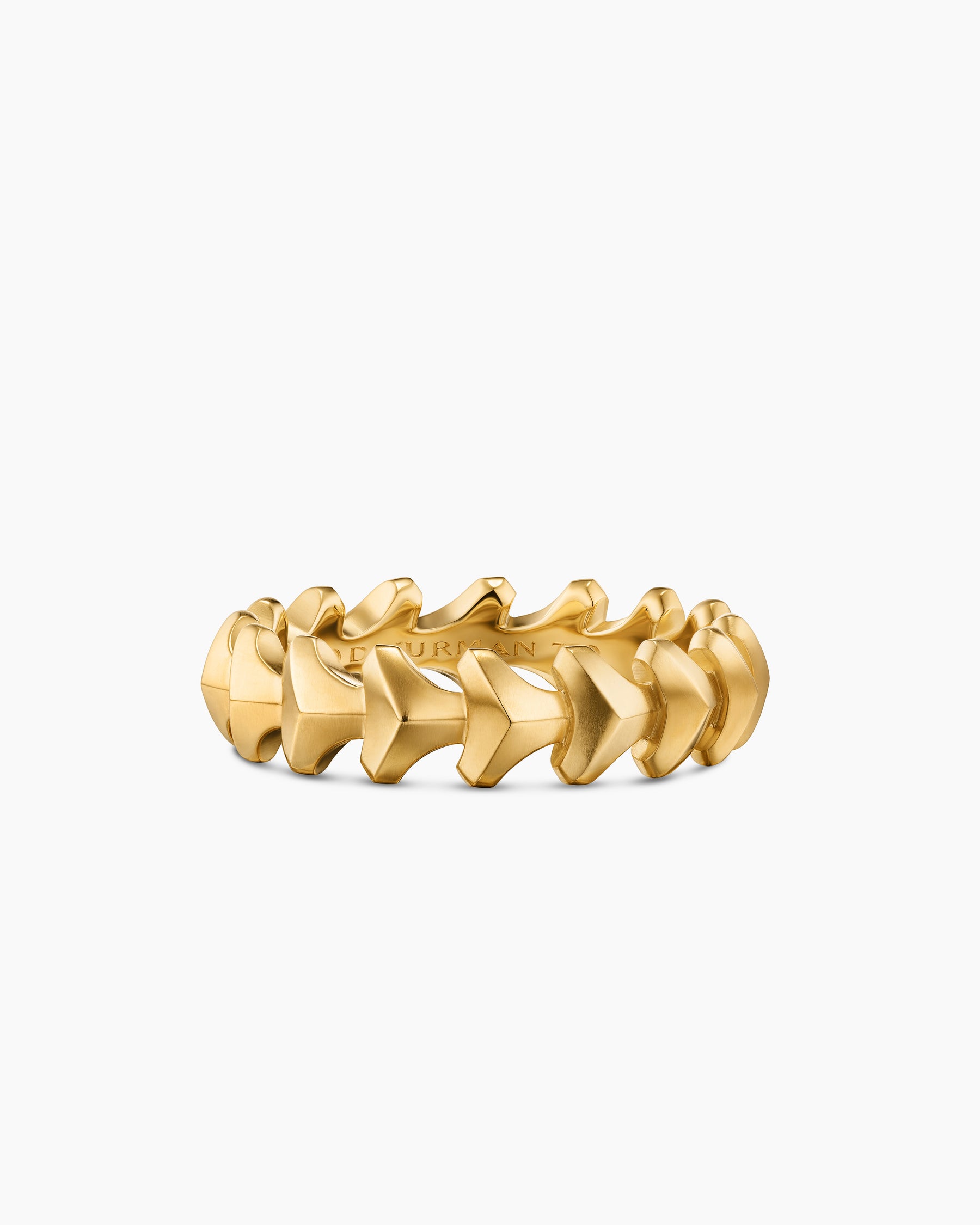 Armory Band Ring in 18K Yellow Gold, 6.2mm