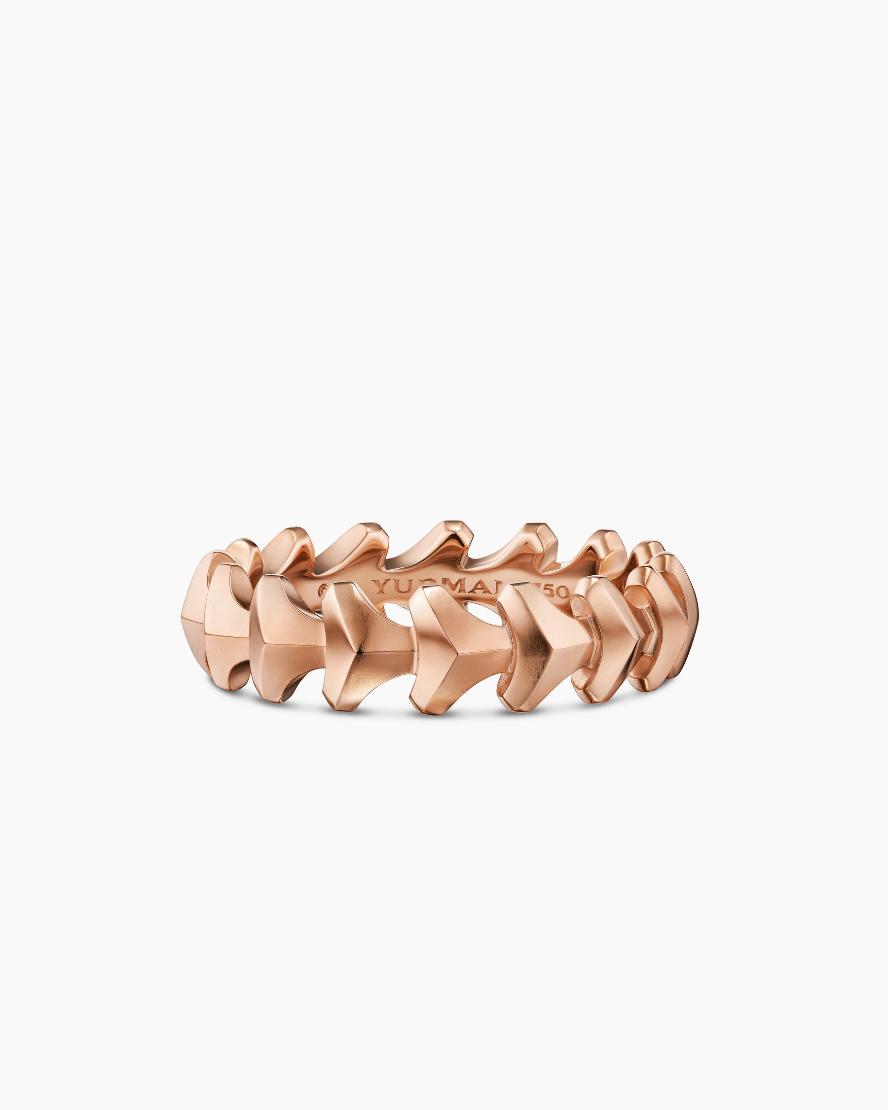 Armory Band Ring in 18K Rose Gold, 6.2mm