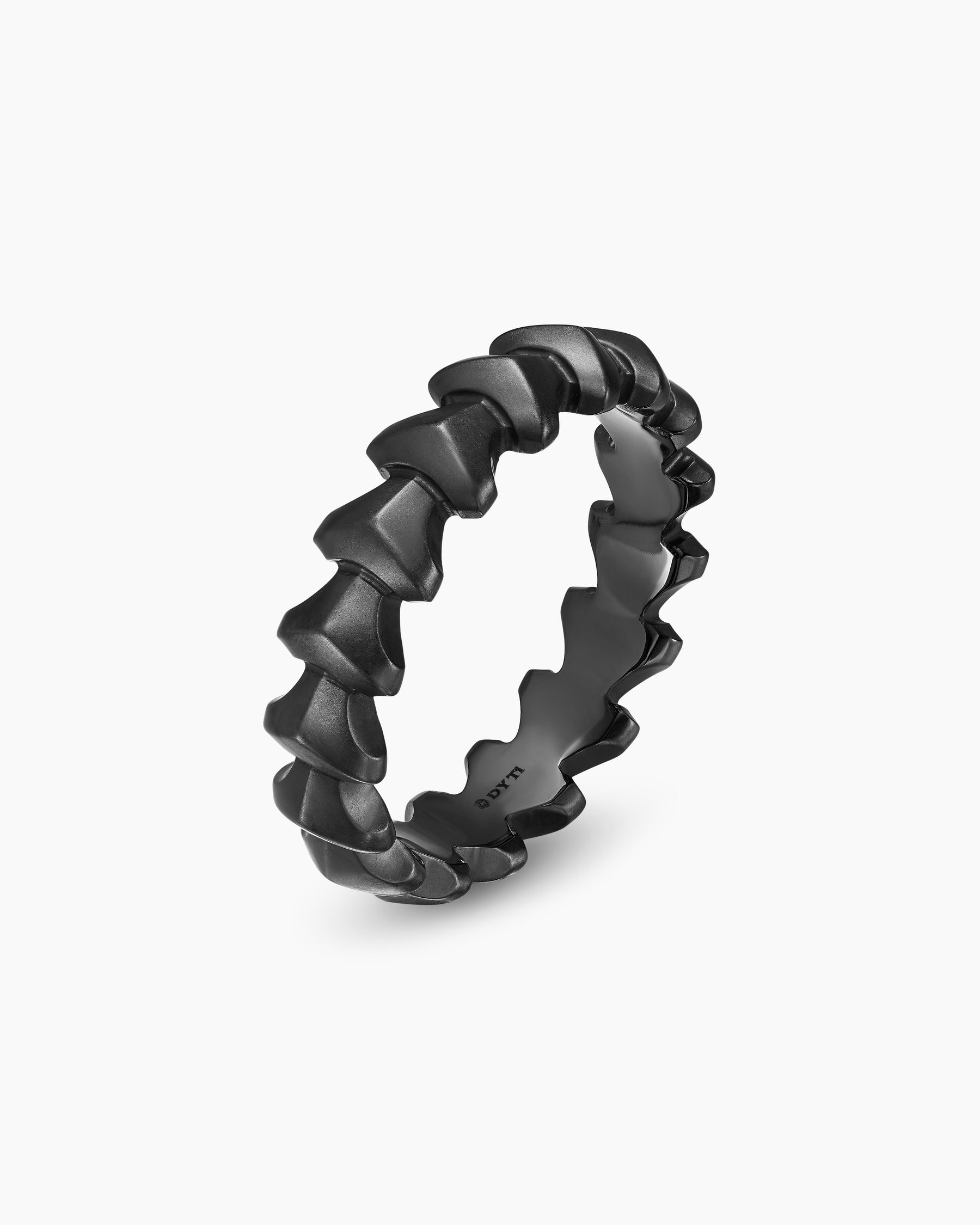 Armory Band Ring in Black Titanium, 6.2mm - Image 3