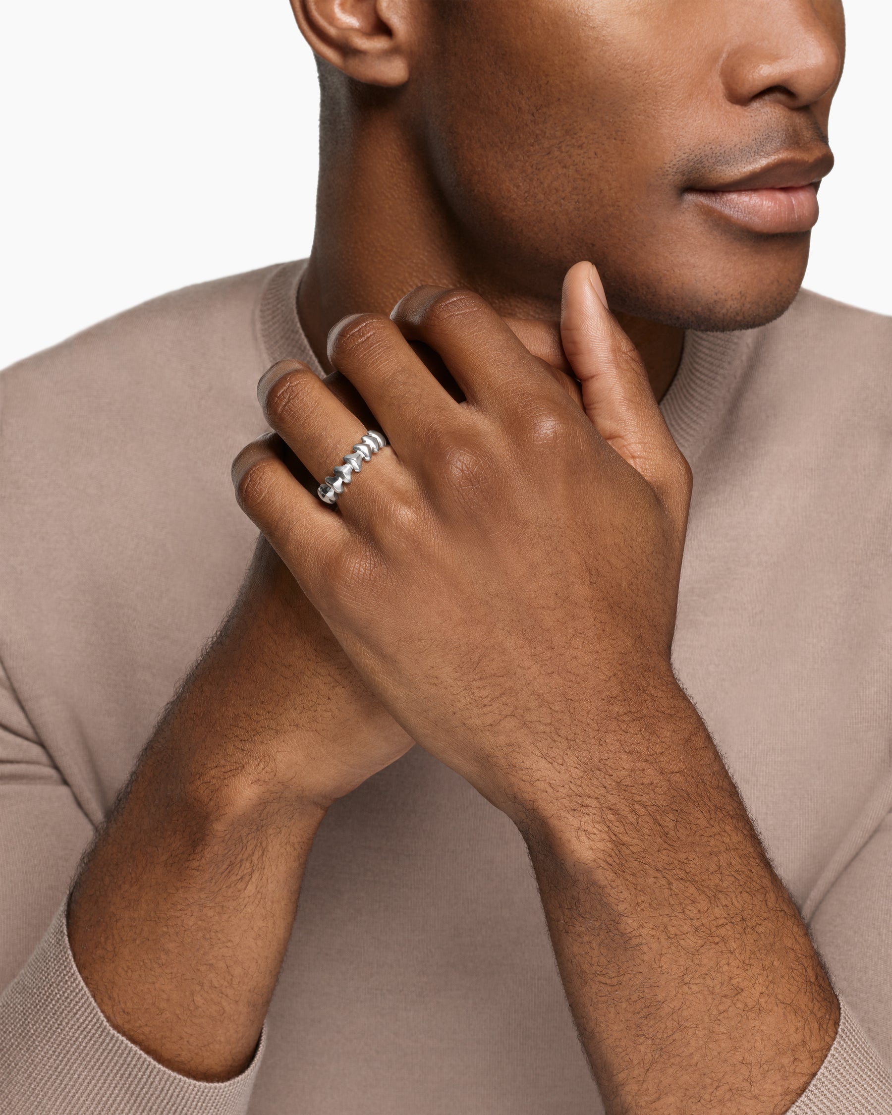 Alternative view of Armory Band Ring in Sterling Silver, 6.2mm