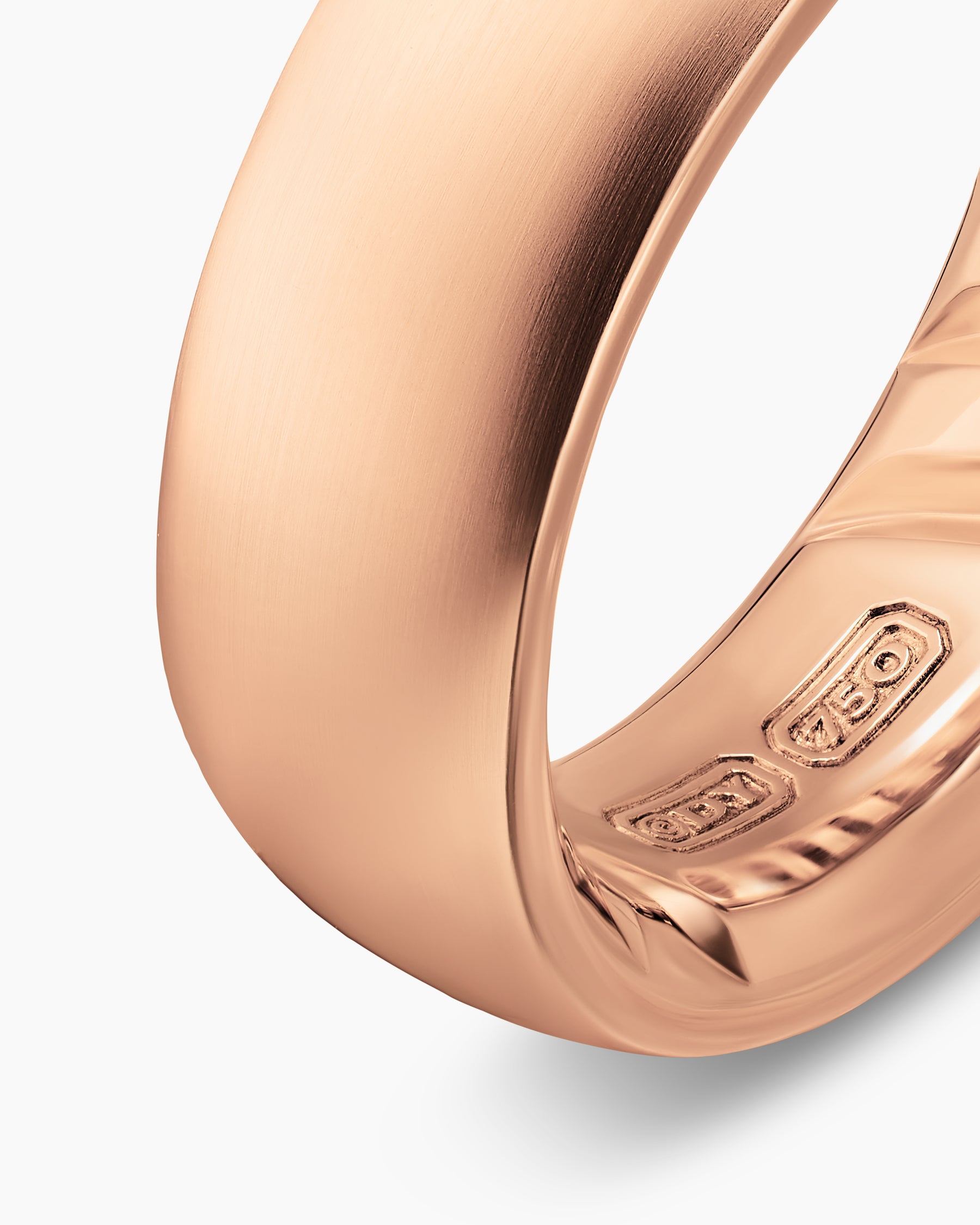 Streamline Band Ring in 18K Rose Gold, 7.6mm - Image 4