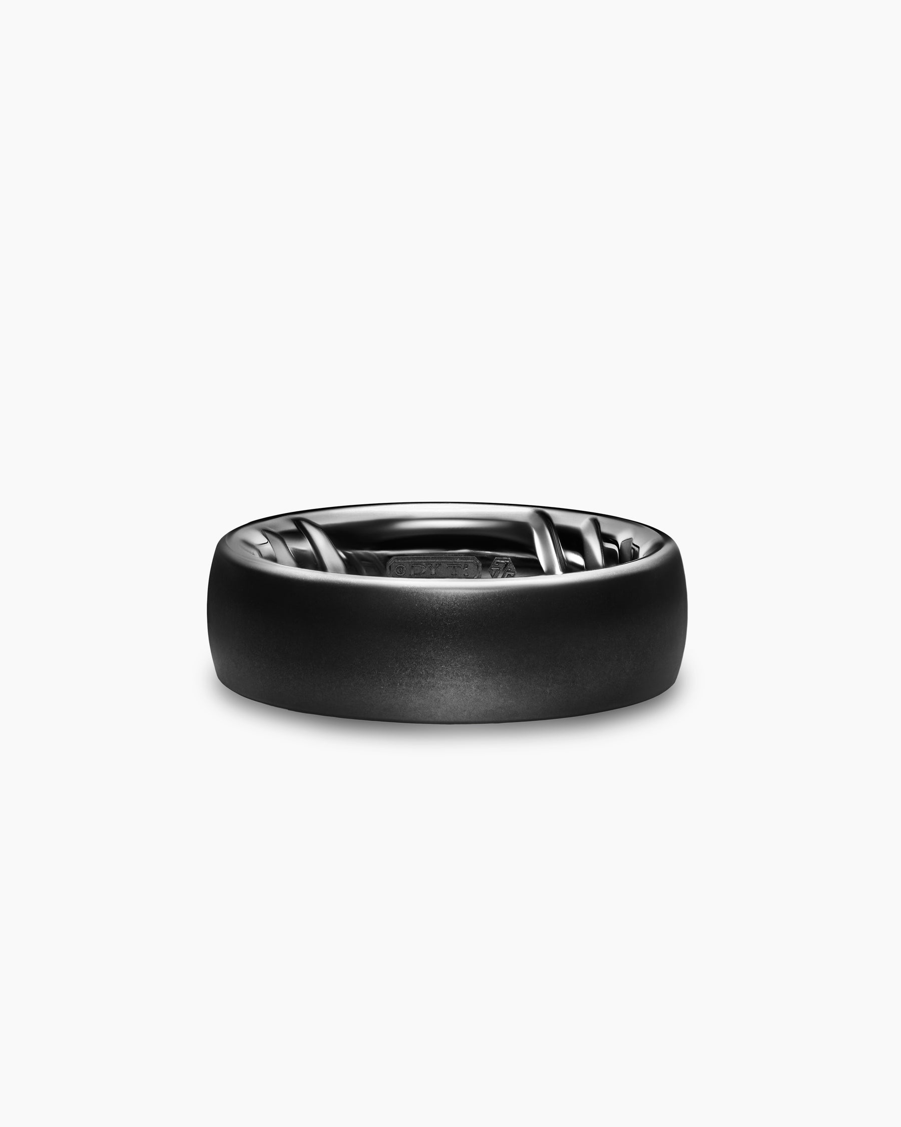 Streamline Band Ring in Black Titanium, 7.6mm