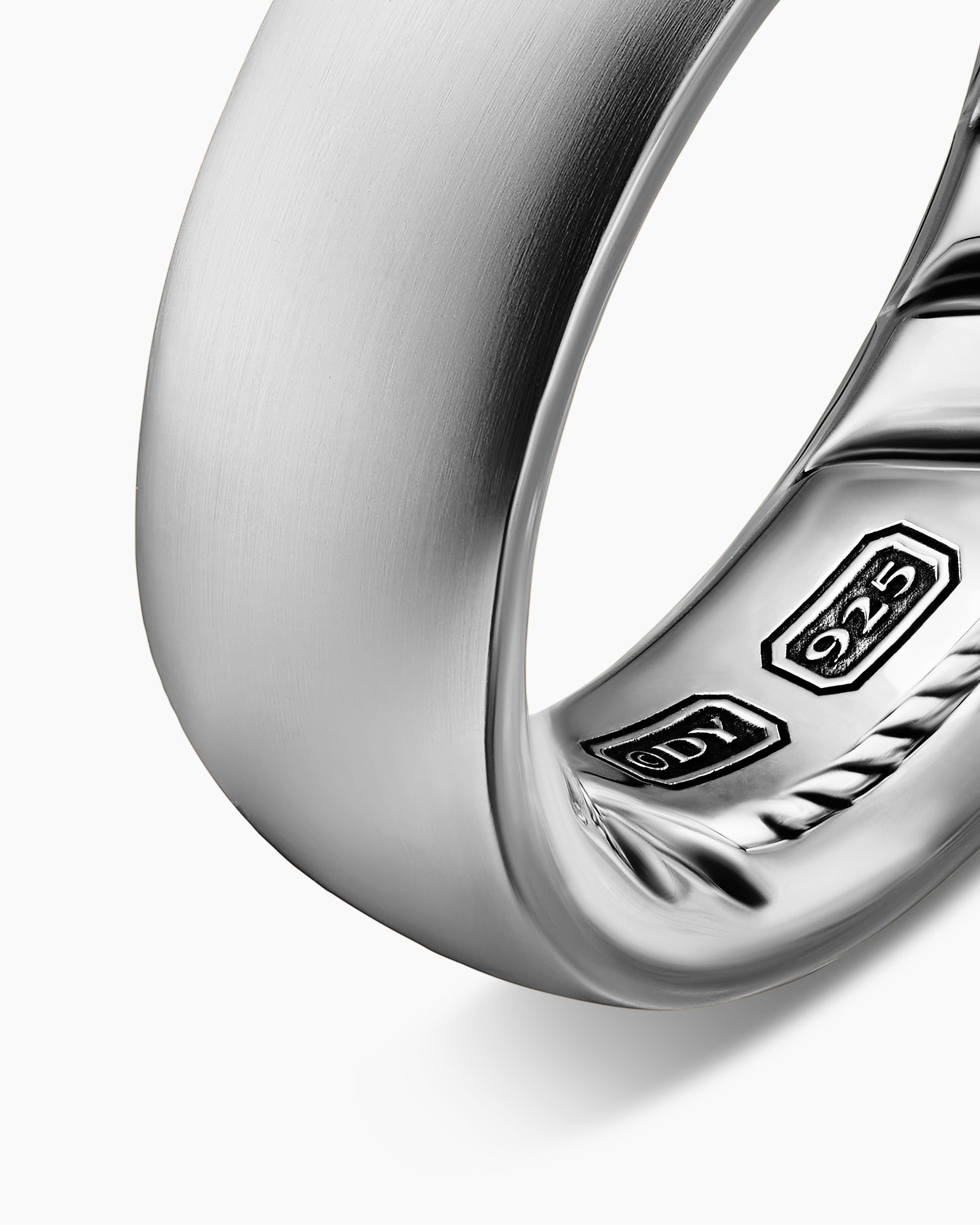 Streamline Band Ring in Sterling Silver, 7.6mm - Image 4